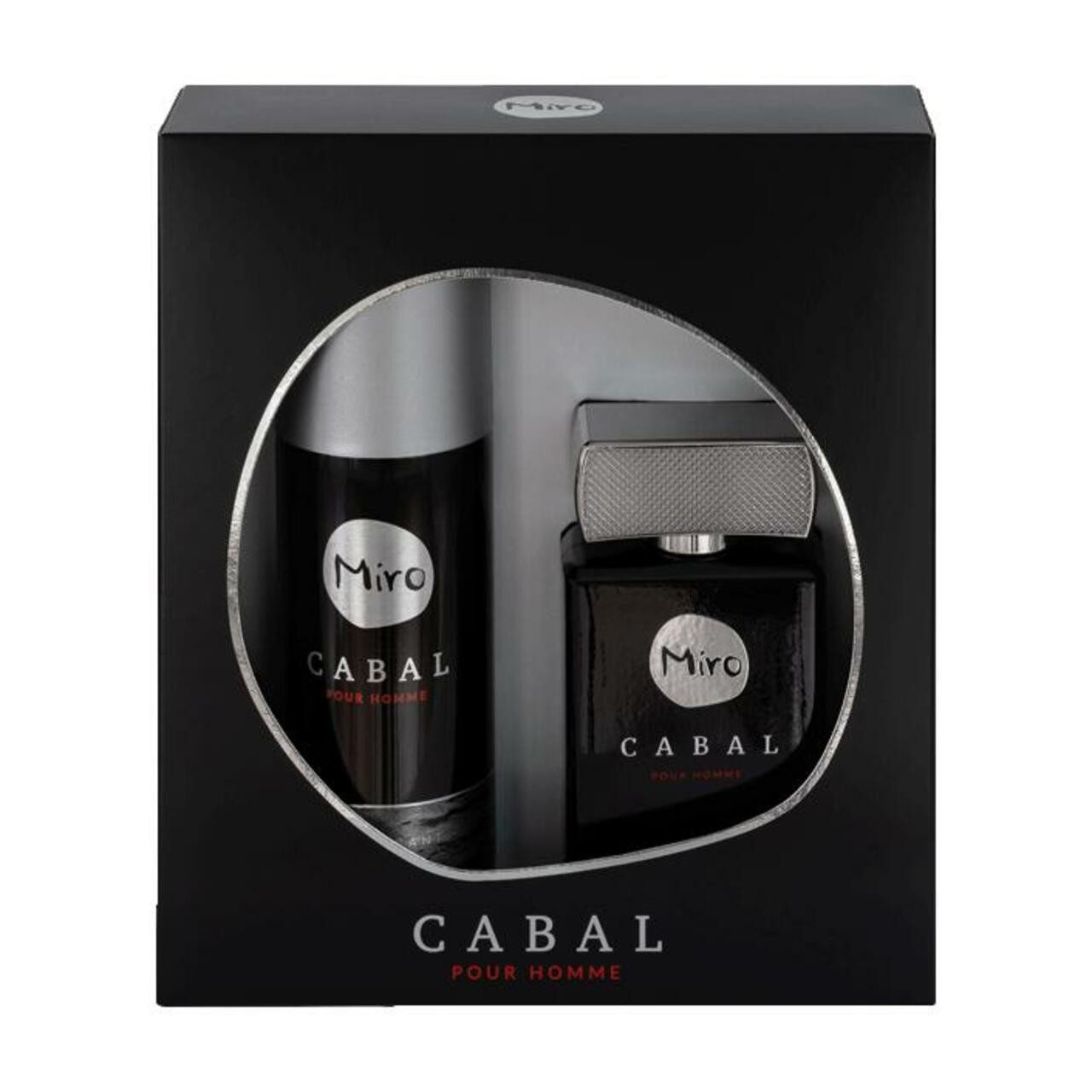 Miro Duft-Set Cabal pour Homme Set = EdT Nat. Spray 75 ml + Deodorant Spray 150 ml
