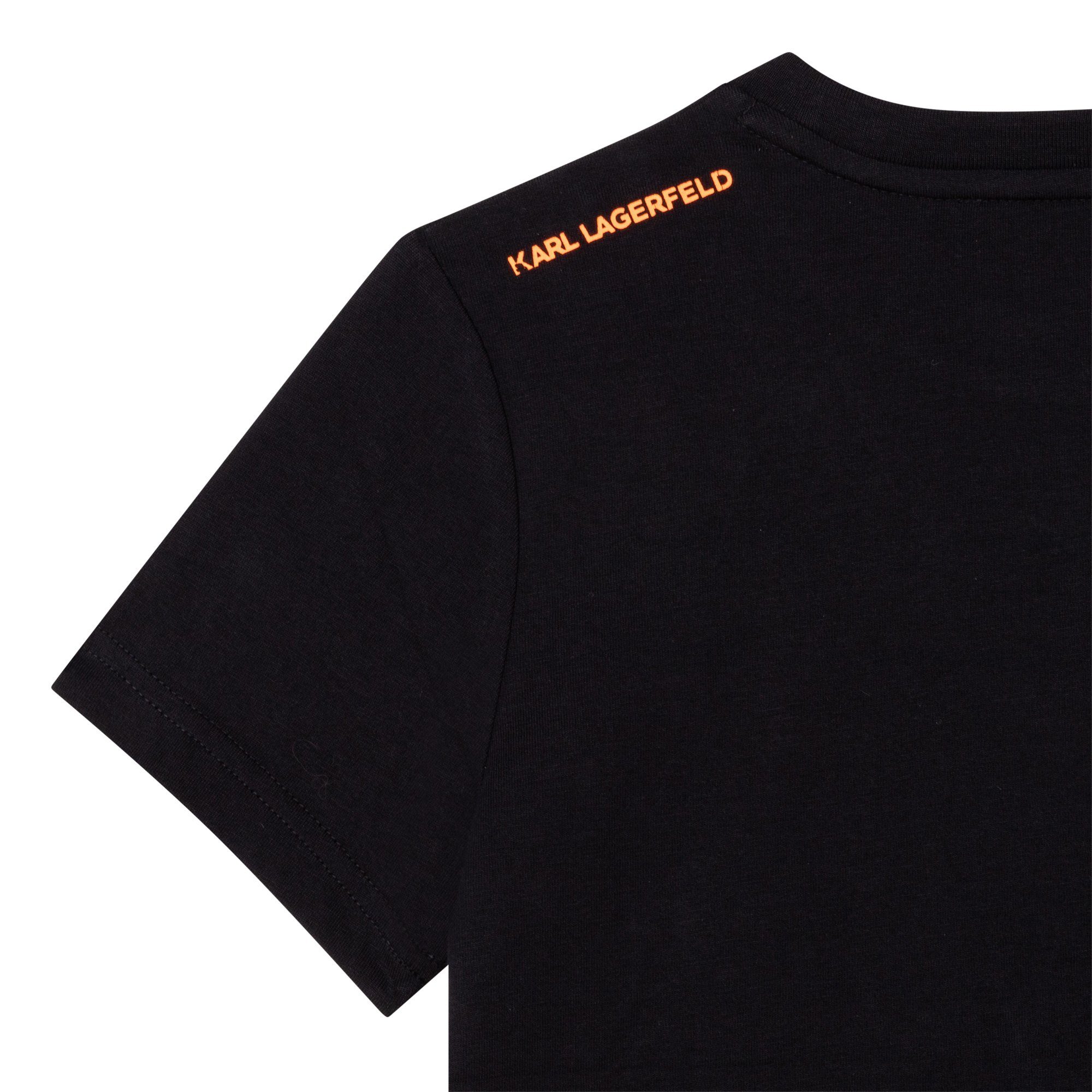 Umhängetasche Lagerfeld T-Shirt Katze KARL orange mit LAGERFELD Choupette schwarz KIDS Print Karl