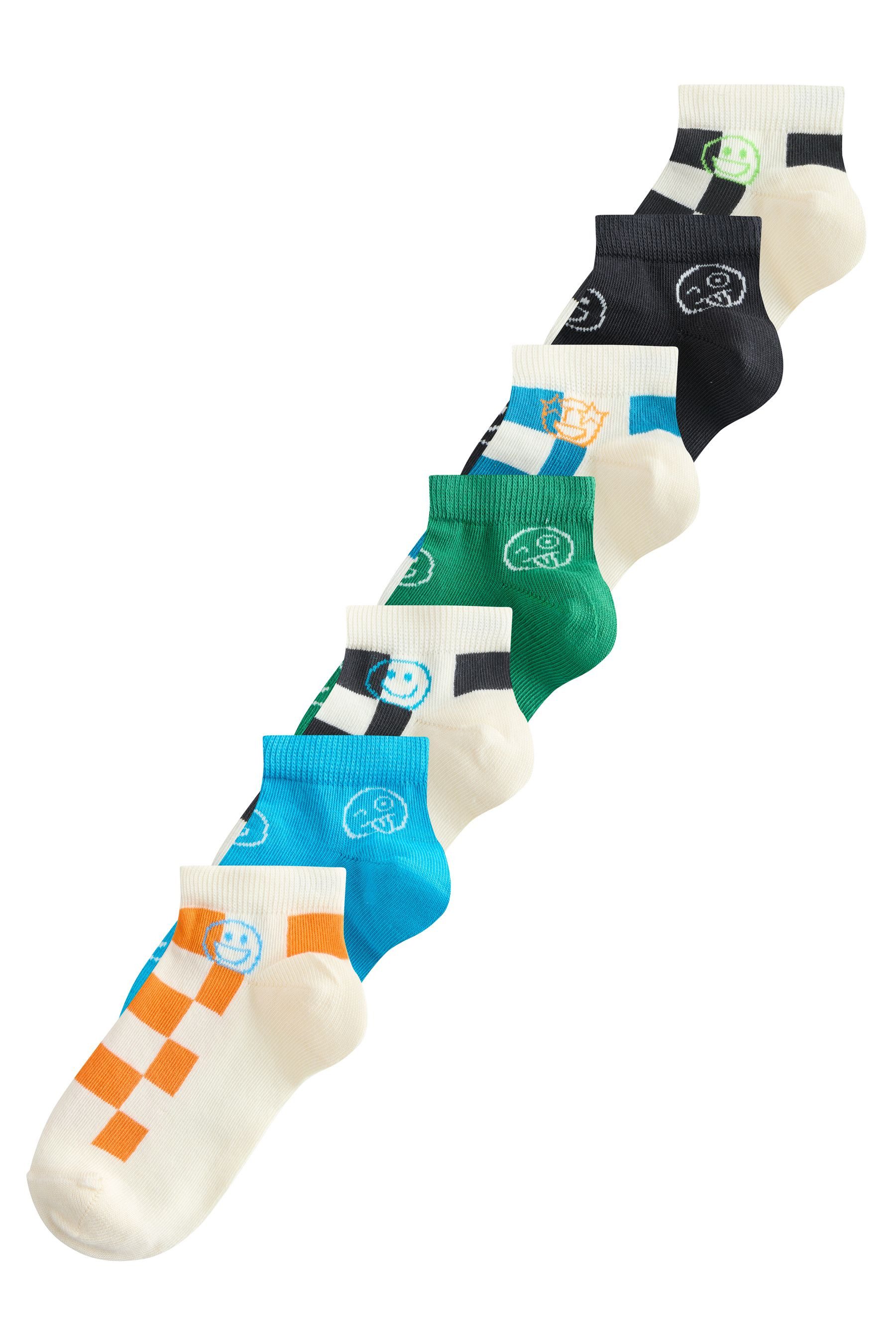 Sneakersocken Sneaker-Socken mit hohem Baumwollanteil im