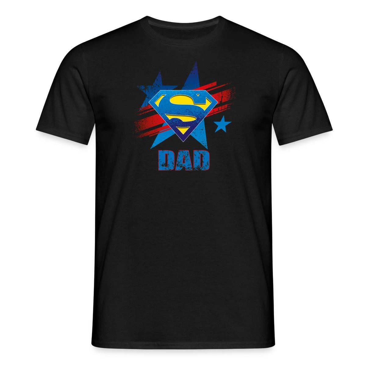 Spreadshirt T-Shirt DC Comics Superman Logo Dad Vatertag Männer T-Shirt (1-tlg)