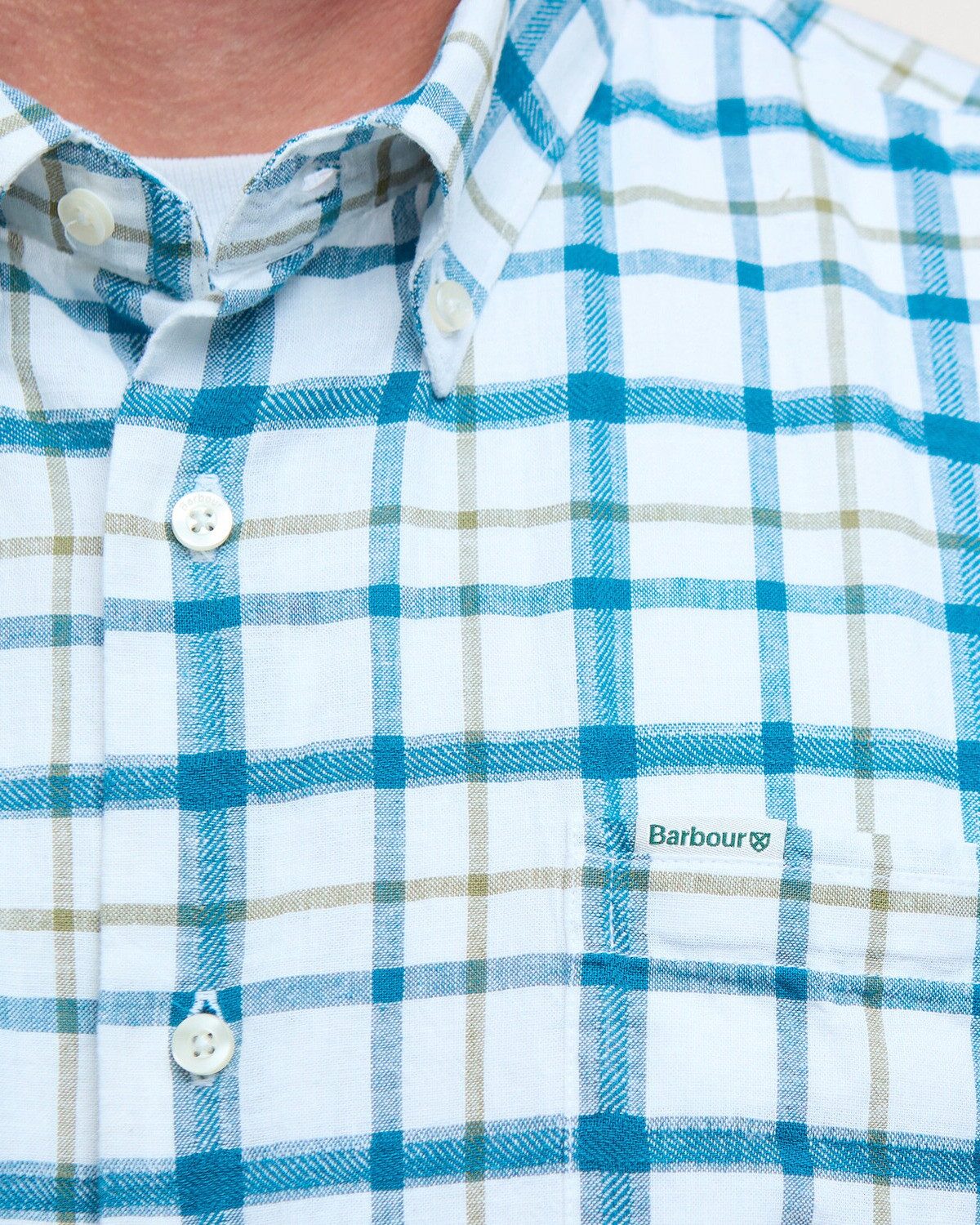 Barbour Langarmhemd Halbarm-Karohemd
