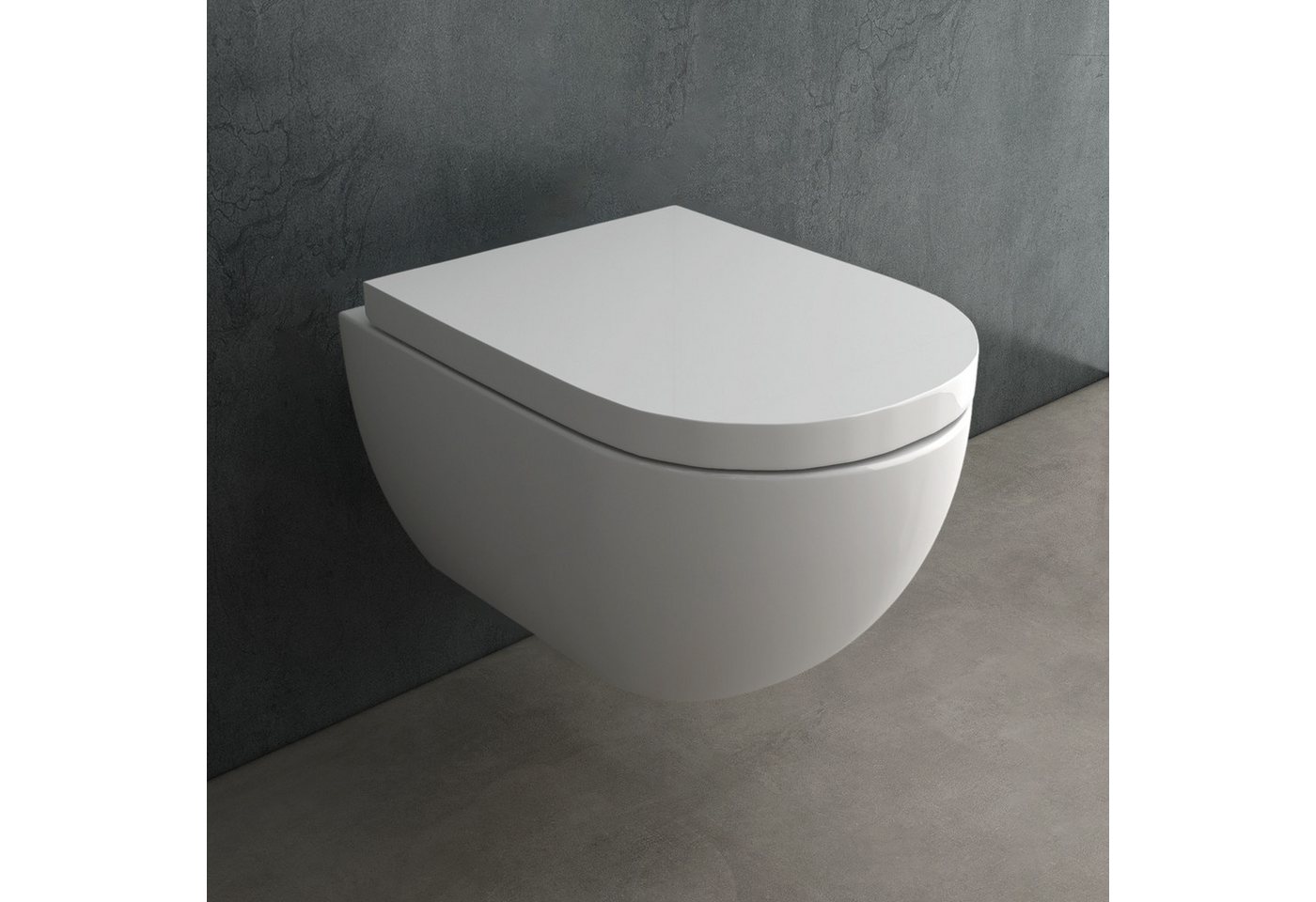 Thumbnail - Alpenberger Vorwandelement WC Set Komplett: Hänge WC + Villeroy & Boch Spülkasten Betätigungsplatte, Kloschüssel ohne Sp...
