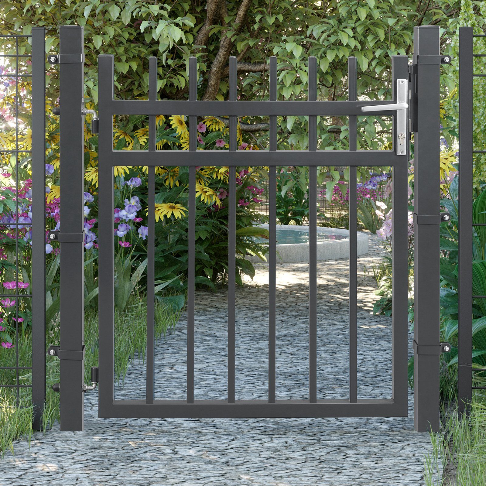 SONGMICS Gartentor, mit Schloss, Türklinke und günstig online kaufen