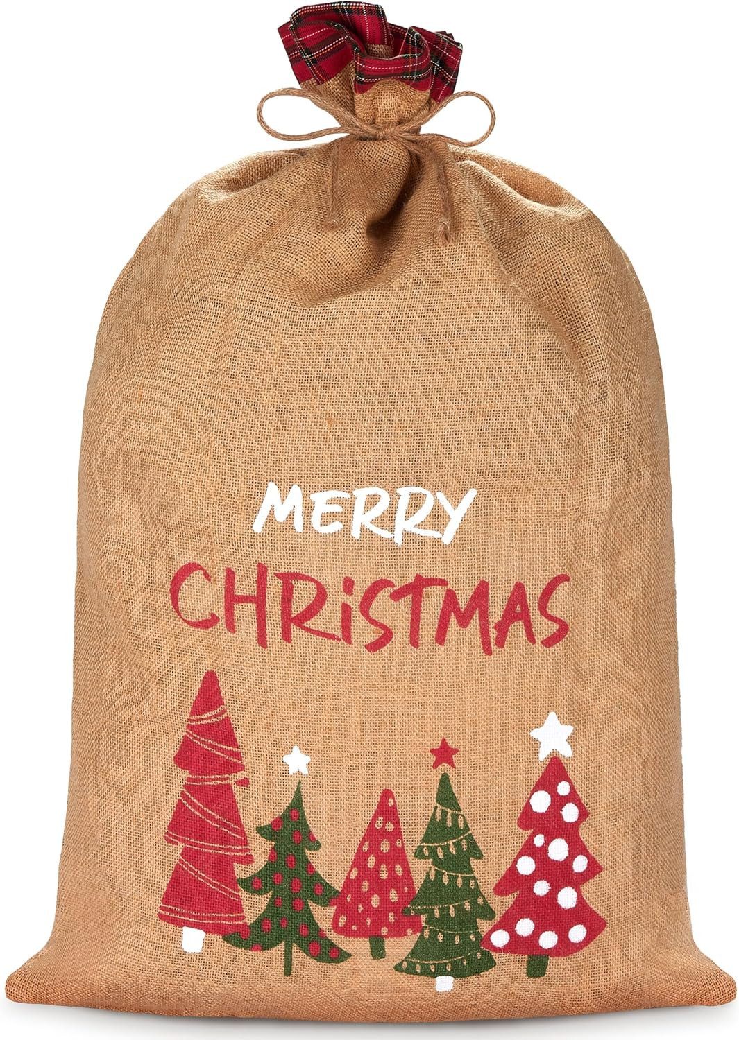 Aufbewahrungstasche Weihnachtssack Merry Christmas - 80 cm Geschenksack für Weihnachten