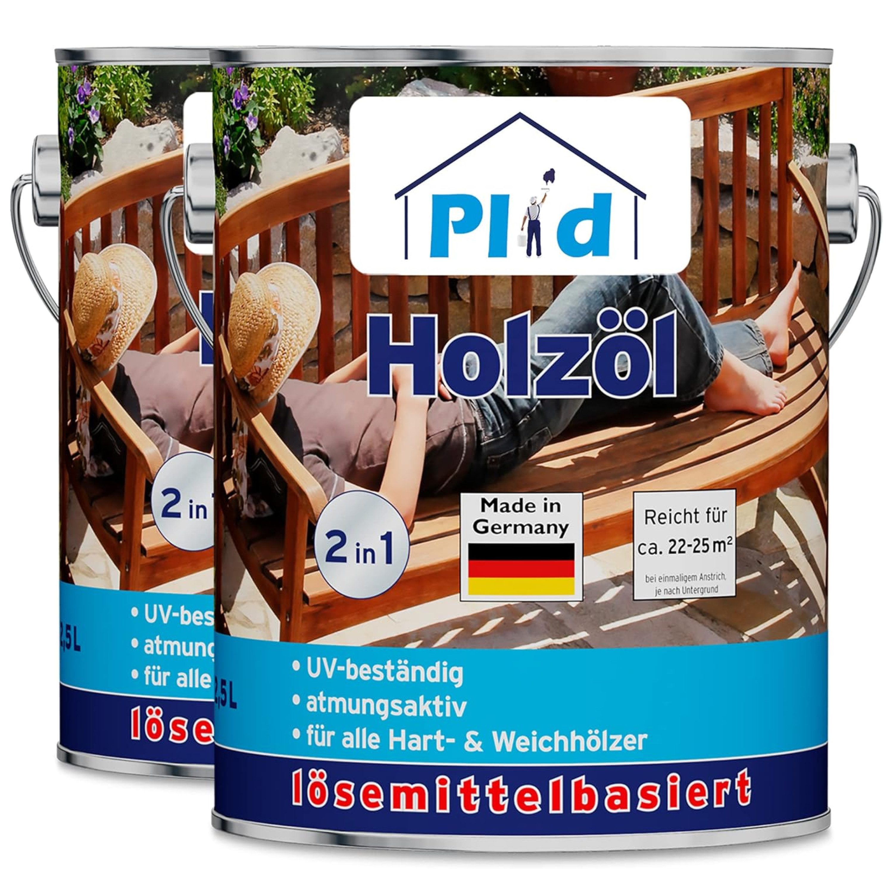 plid Holzöl Premium Holzöl Pflegeöl Holzschutz Imprägnieröl Pinsel
