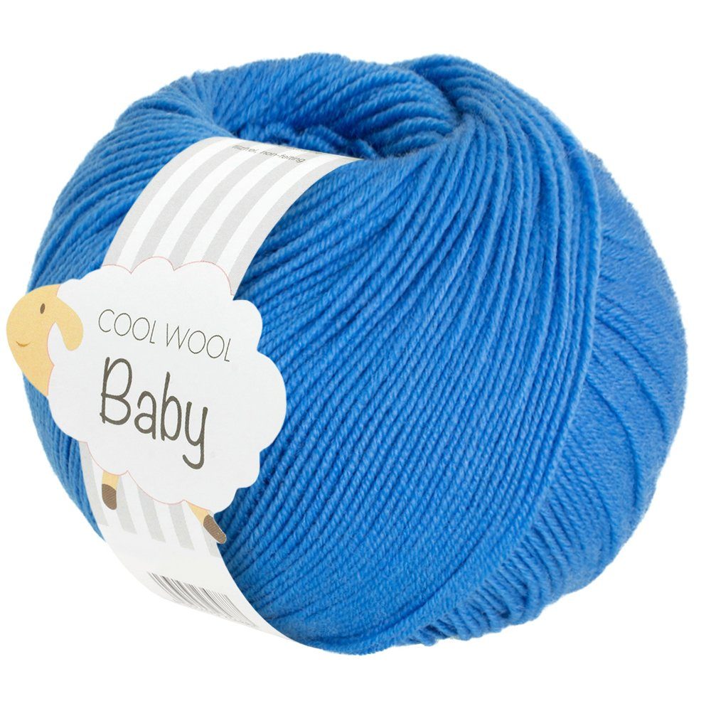 LANA GROSSA COOL WOOL BABY Häkelwolle, 220 m (besonders geeignet für Babystricksachen), 50 g