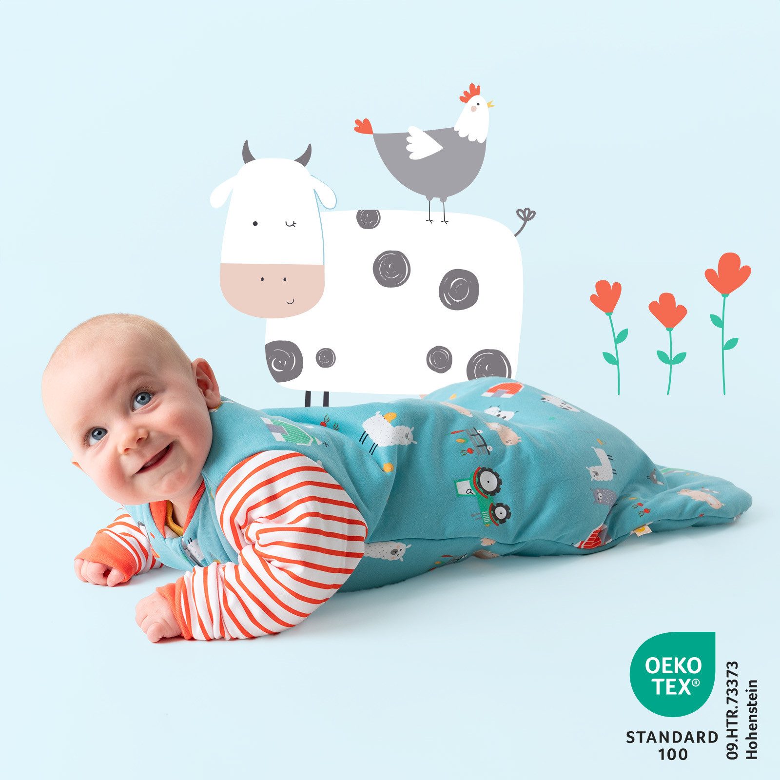 Schlummersack Kinderschlafsack Bio Babyschlafsack, 3.5 Tog OEKO-TEX zertifiziert