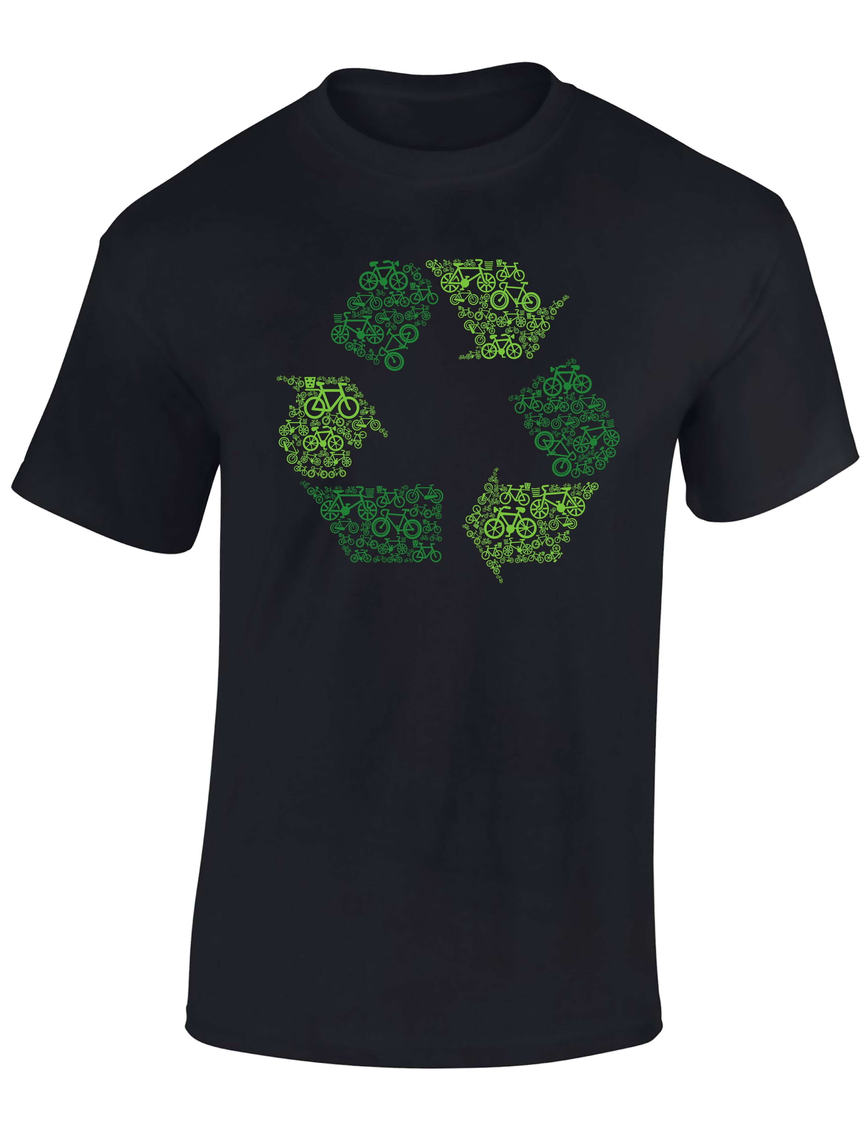 Baddery Print-Shirt Fahrrad T-Shirt: "Recycling? Re-Cycling!", günstig online kaufen