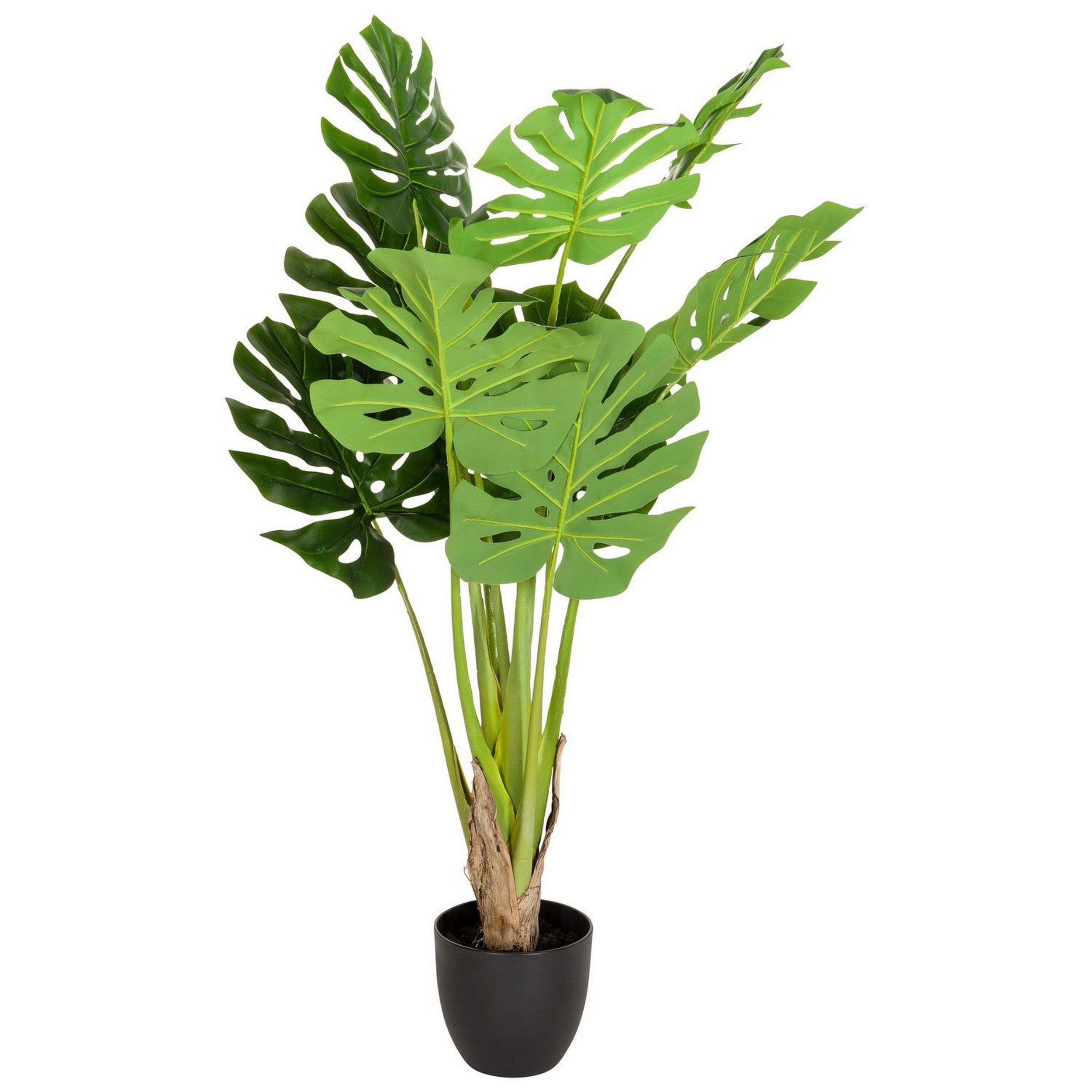 Künstliche Zimmerpflanze Deko Pflanzen, bümö, Höhe 120 cm, Kunstpflanze: Philodendron für innen- und außen