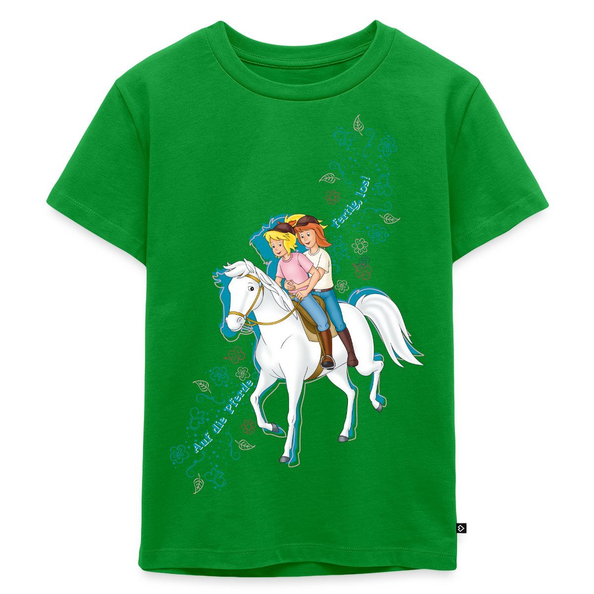 Spreadshirt T-Shirt Bibi Und Tina Auf Die Pferde Fertig Los Kinder Premium T-Shirt (1-tlg)