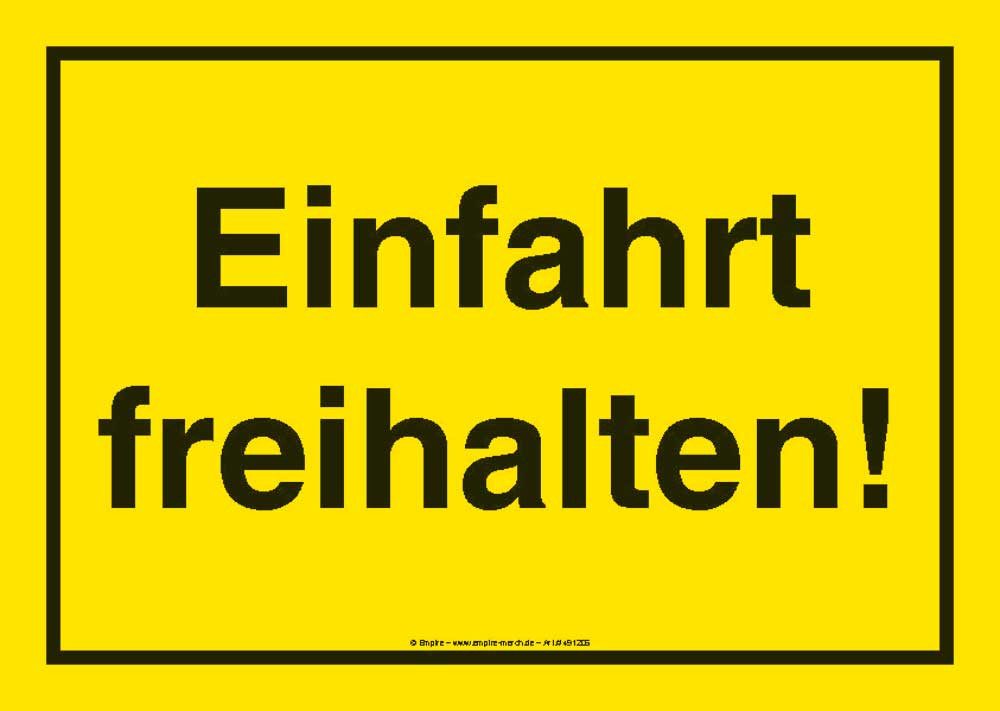 Sticker Einfahrt Freihalten - Наклейки - Parken Verboten