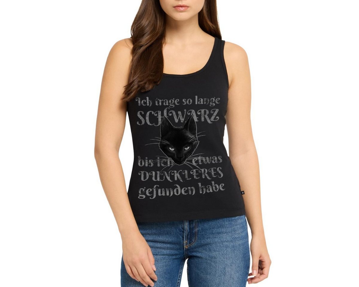 Spreadshirt T-Shirt Alchemy England Schwarze Katze Lustiger Spruch Premium Tank Top Damen (1-tlg)
