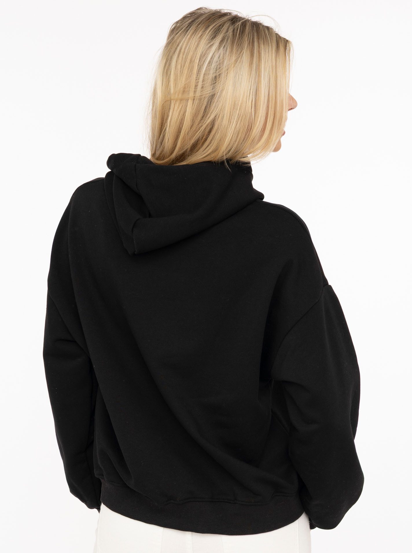 Zwillingsherz Hoodie "Smile" Kapuze, lange Ärmel, elastische Bündchen, großer Neon-Print