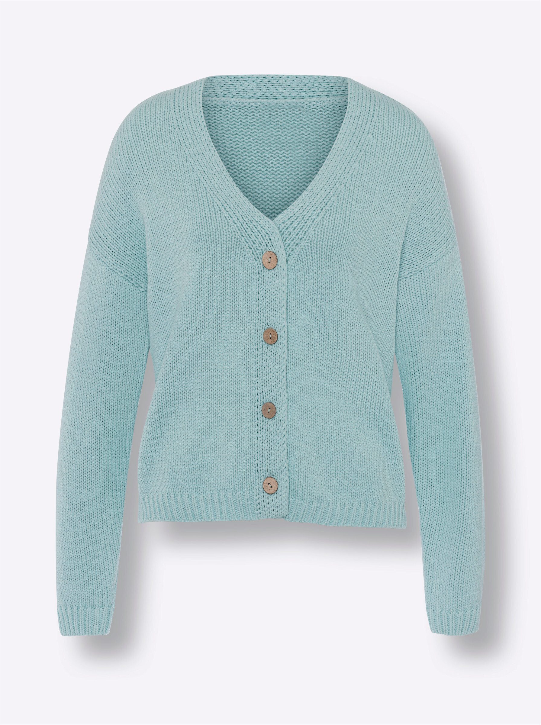 Strickjacke Strickjacke Langarm Feinstrick