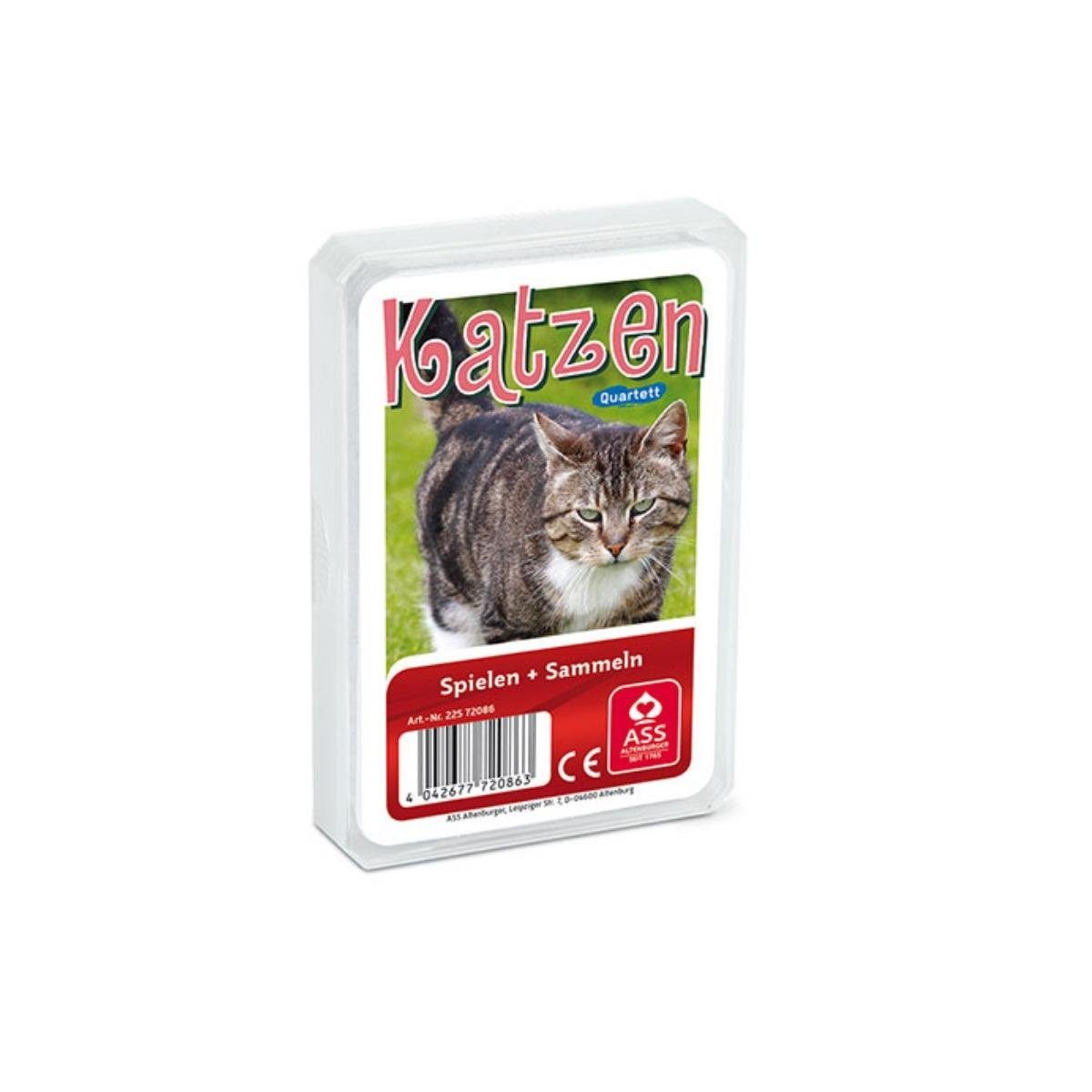ASS Altenburger Spiel, Familienspiel 22572086 - Quartett - Katzen (DE-Ausgabe), Quizspiel / Wissensspiel