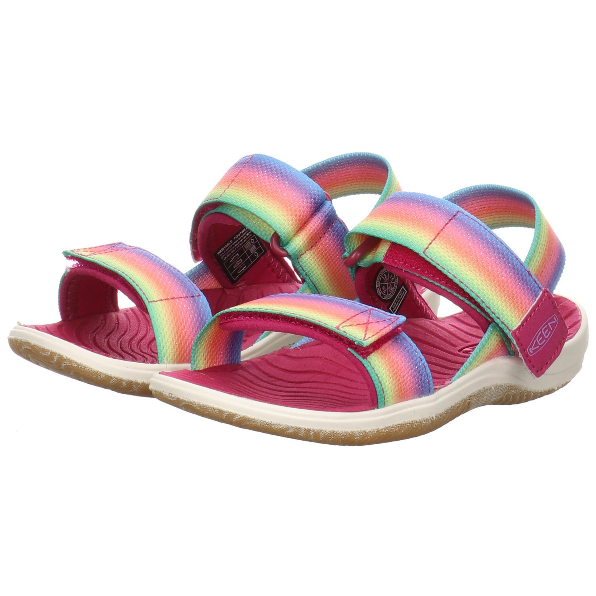 Keen Mädchen Sandalen Schuhe rainbow/festival Elle Sandale Textil Backstrap Sandale