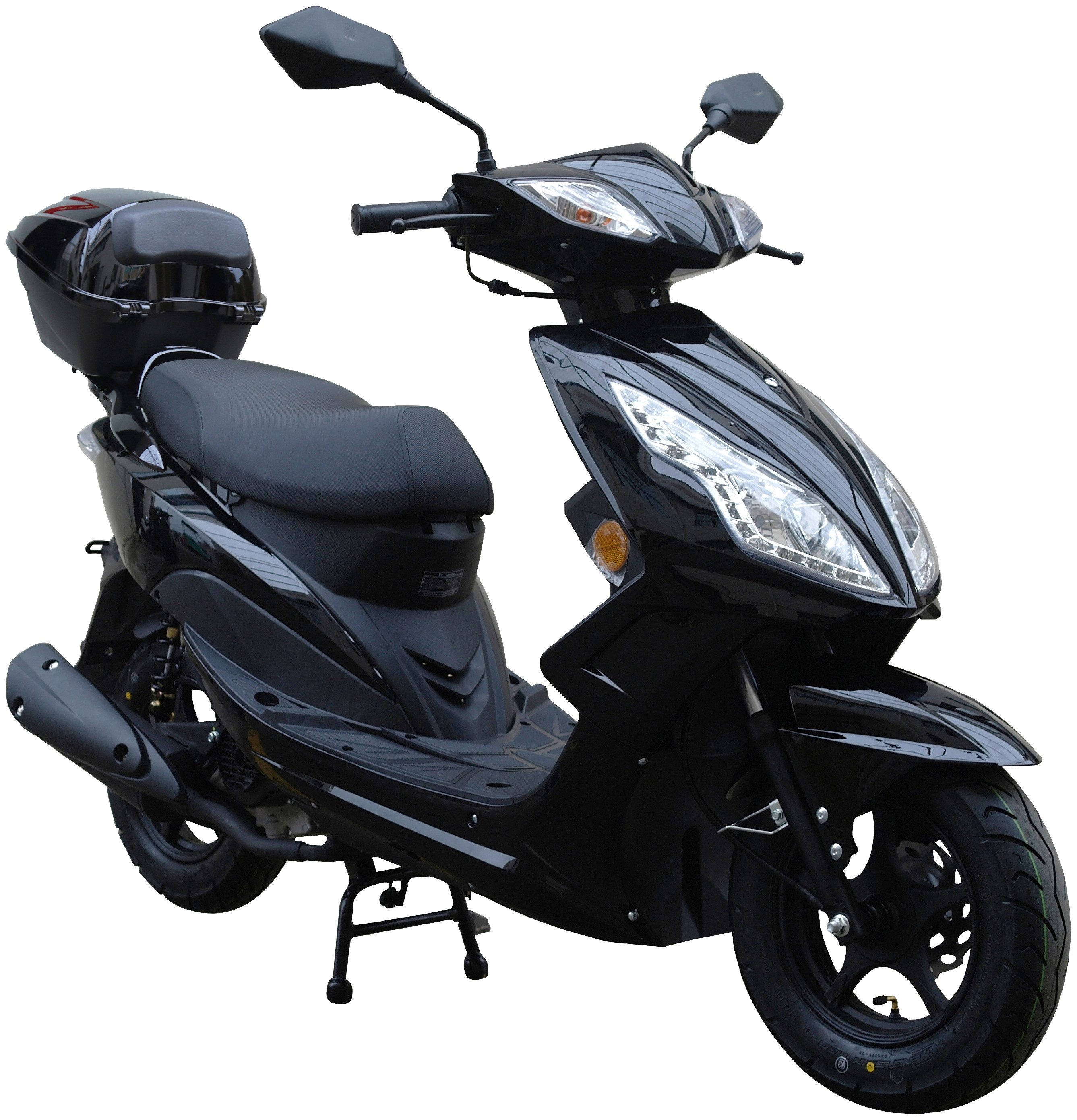 GT UNION Motorroller GT3 25, 49,6 ccm, 25 km/h, Euro 5, (Set, mit Topcase), Luftgekühlter Motor