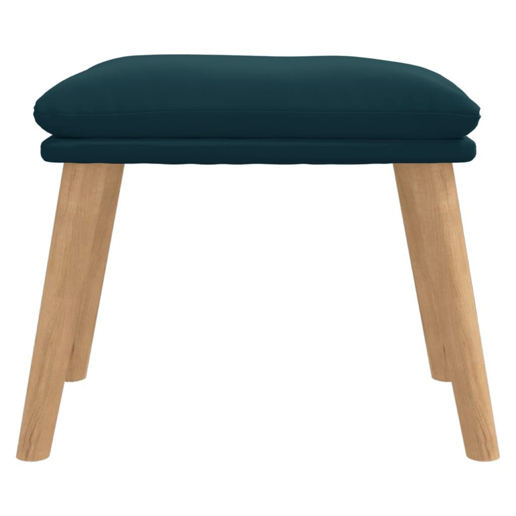 vidaXL Polsterhocker Fußhocker Blau 45x29,5x35 cm günstig online kaufen