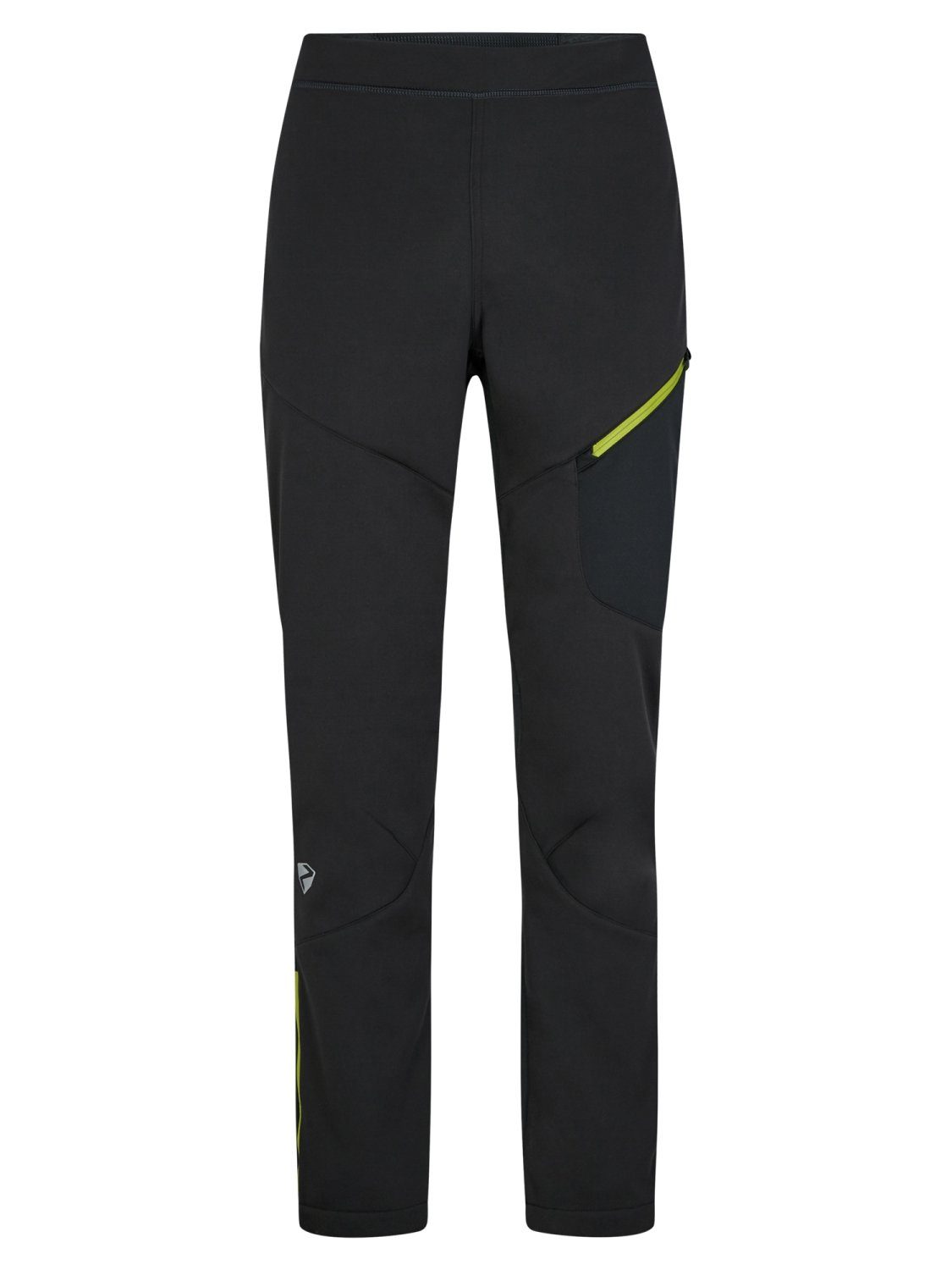 Skihose NEBIL man (pants active) BLACK.BITTER LEMON