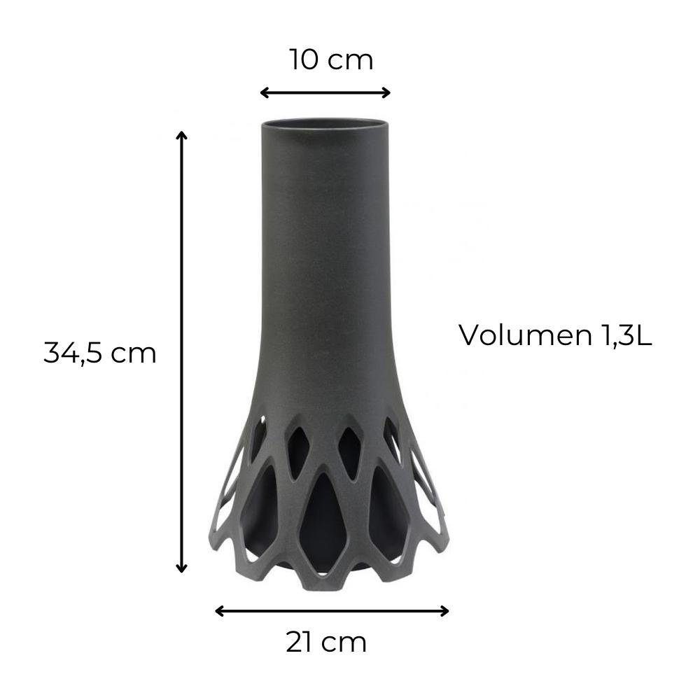 GarPet Bodenvase Grabvase Roseta mit Sockel Gewicht Friedhof Vase Grabschmu günstig online kaufen