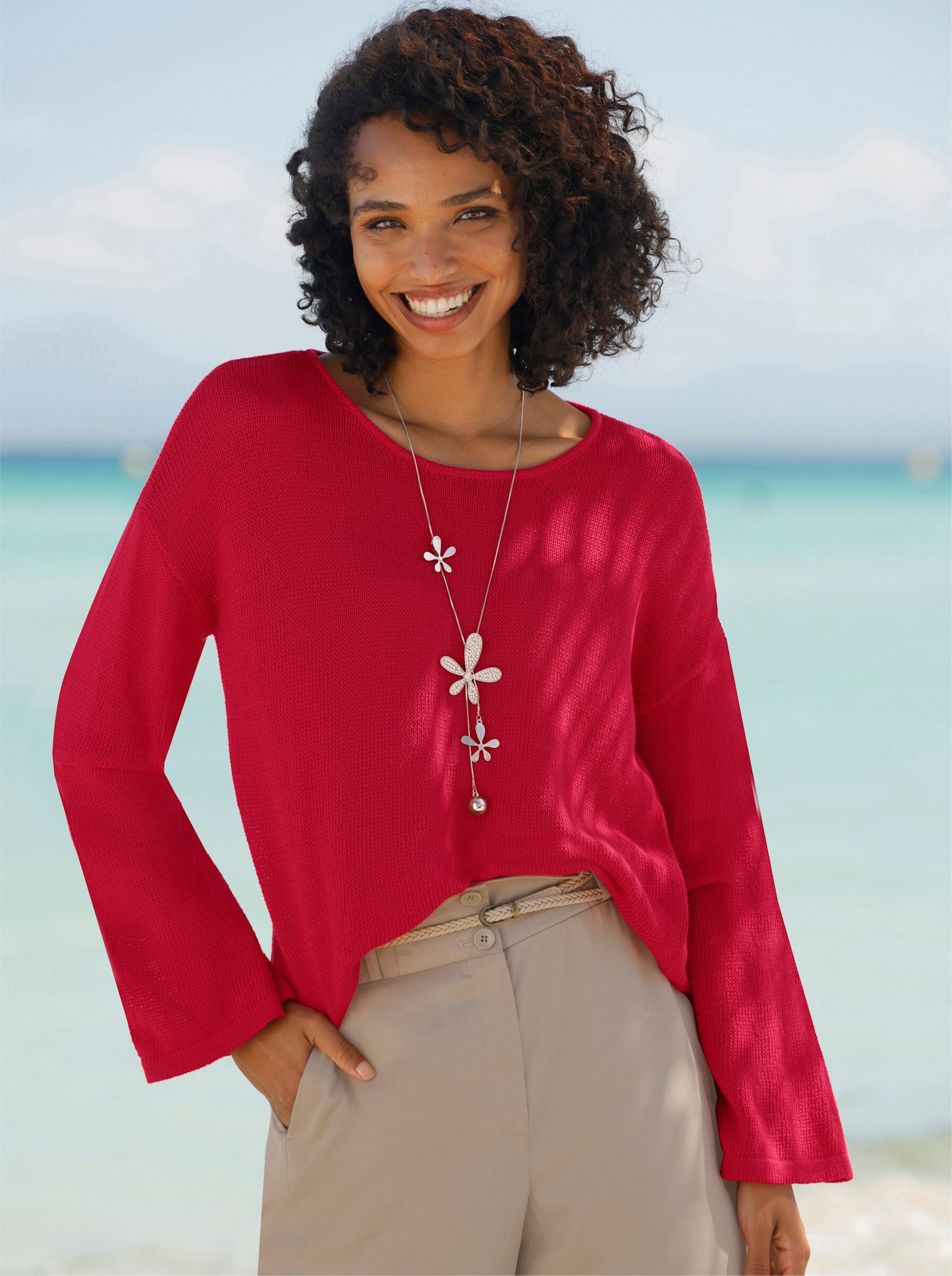 heine Strickpullover Pullover Langarm