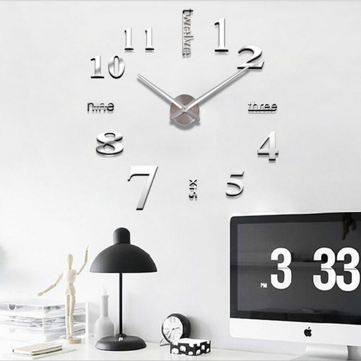 zggzerg Wanduhr 3D Wanduhren Moderne DIY günstig online kaufen