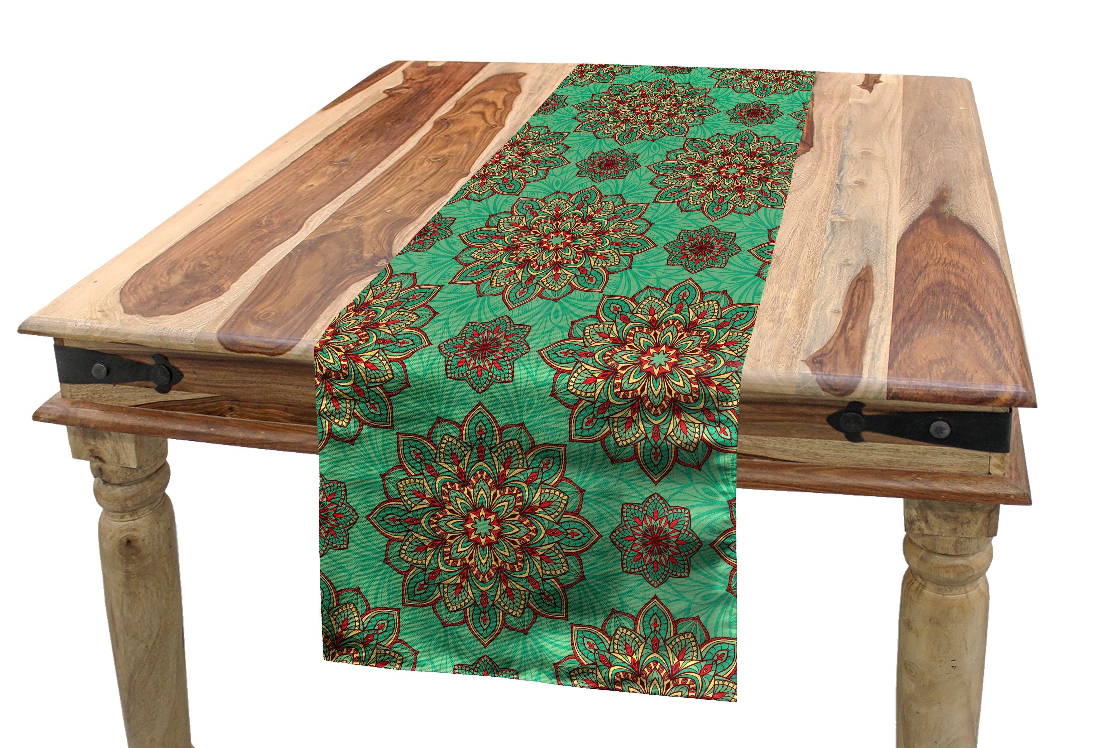 Abakuhaus Tischläufer Esszimmer Rechteckiger Mandala Dekorativer Küche Geometrisch Tischläufer