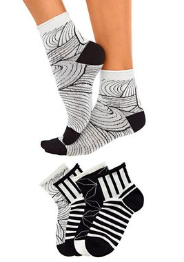 H.I.S Kurzsocken (Packung, 4-Paar) in unterschiedlichen Designs