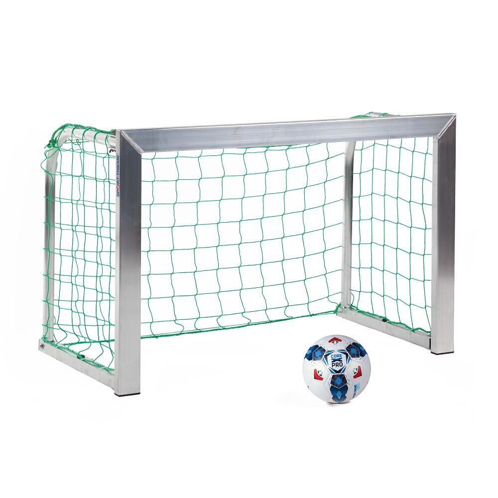 Sport-Thieme Fußballtor Mini-Fußballtor Training, Einfach zu tragen und zu lagern Inkl. Netz, blau (MW 4,5 cm), 1,20x0,80 m, Tortiefe 0,70 m