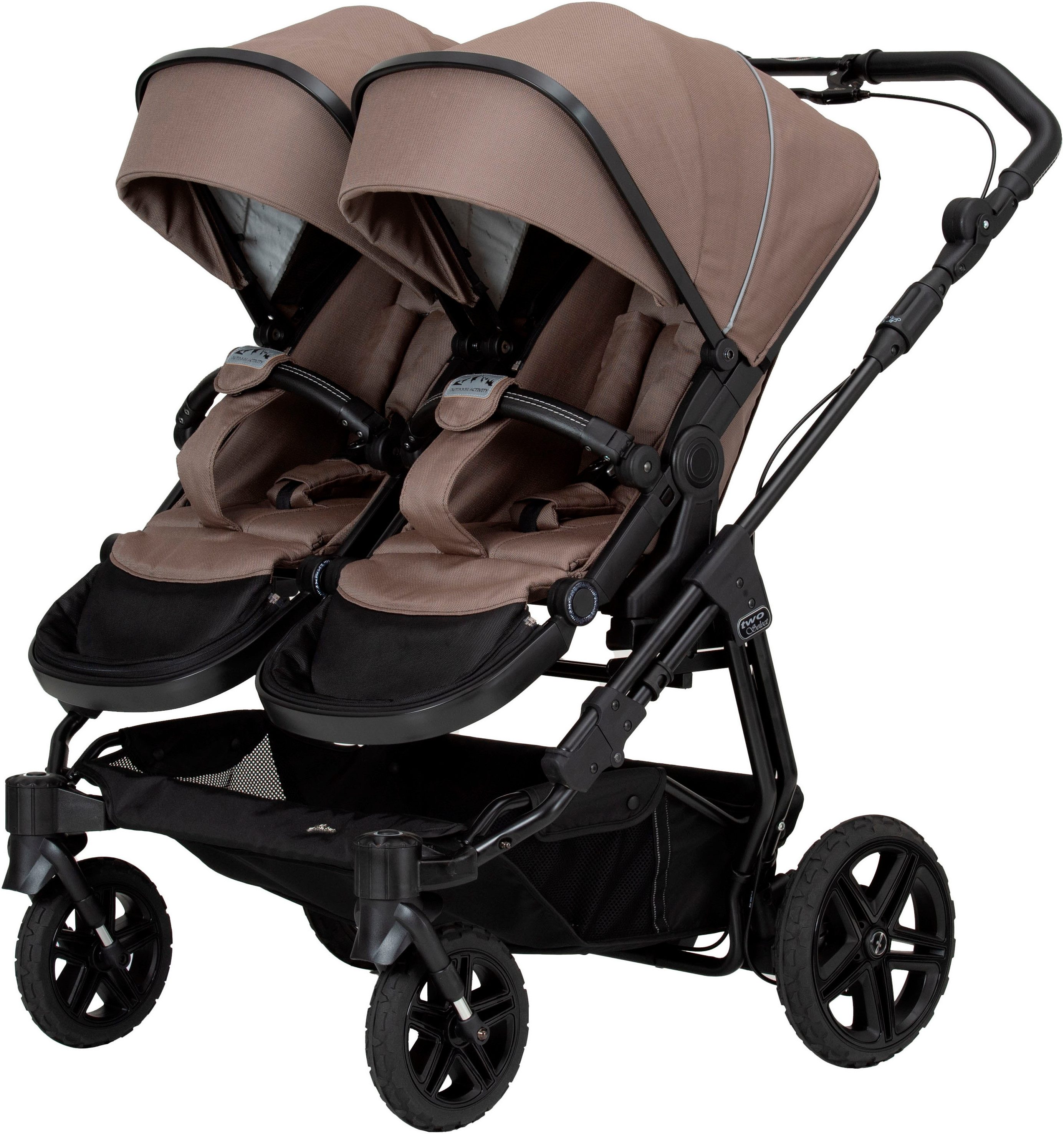 Hartan Zwillingswagen Two Select Outdoor, inkluisve Handbremse; Luftkammerräder; Made in Germany