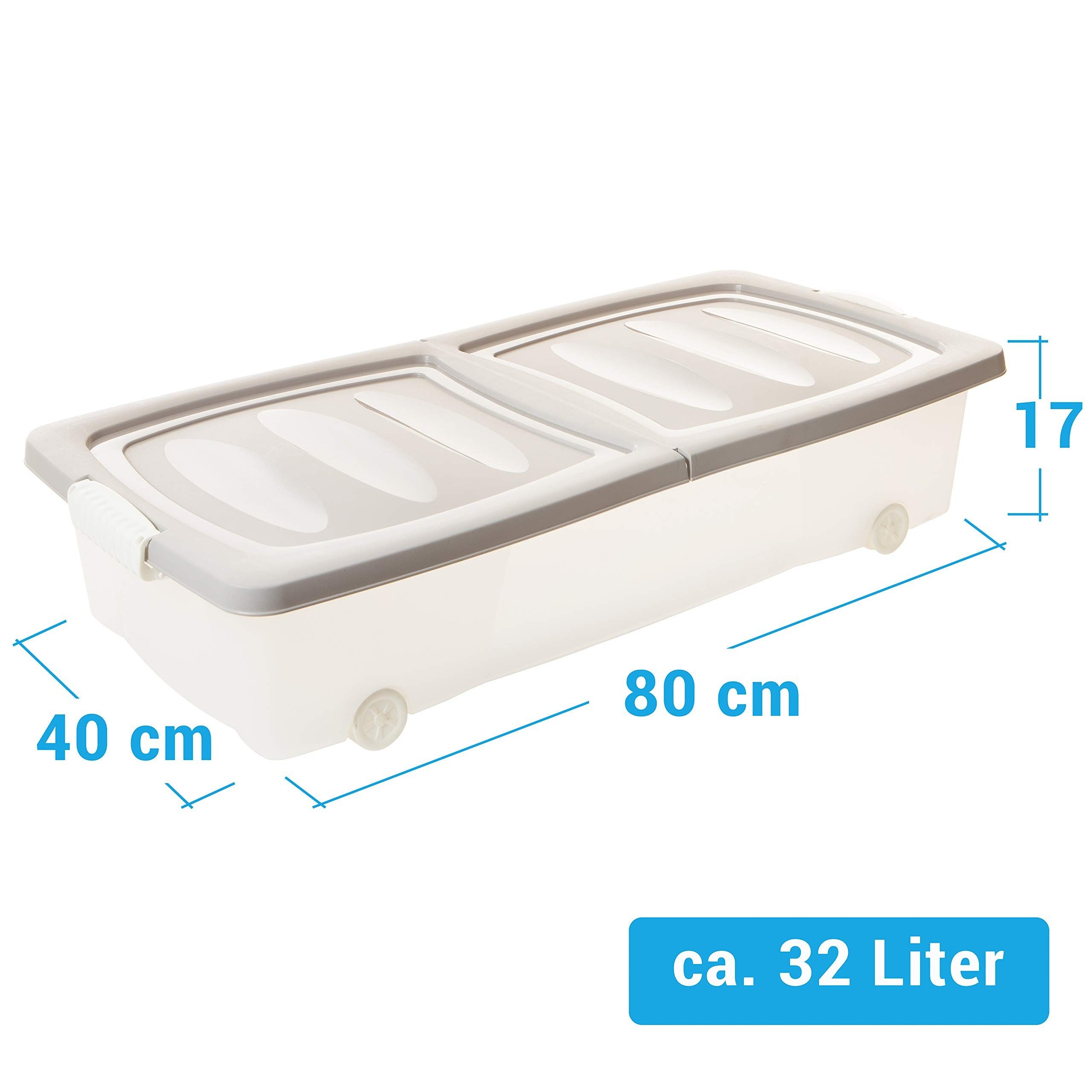Centi Aufbewahrungsbox Unterbett Aufbewahrungsbox mit Rollen, günstig online kaufen