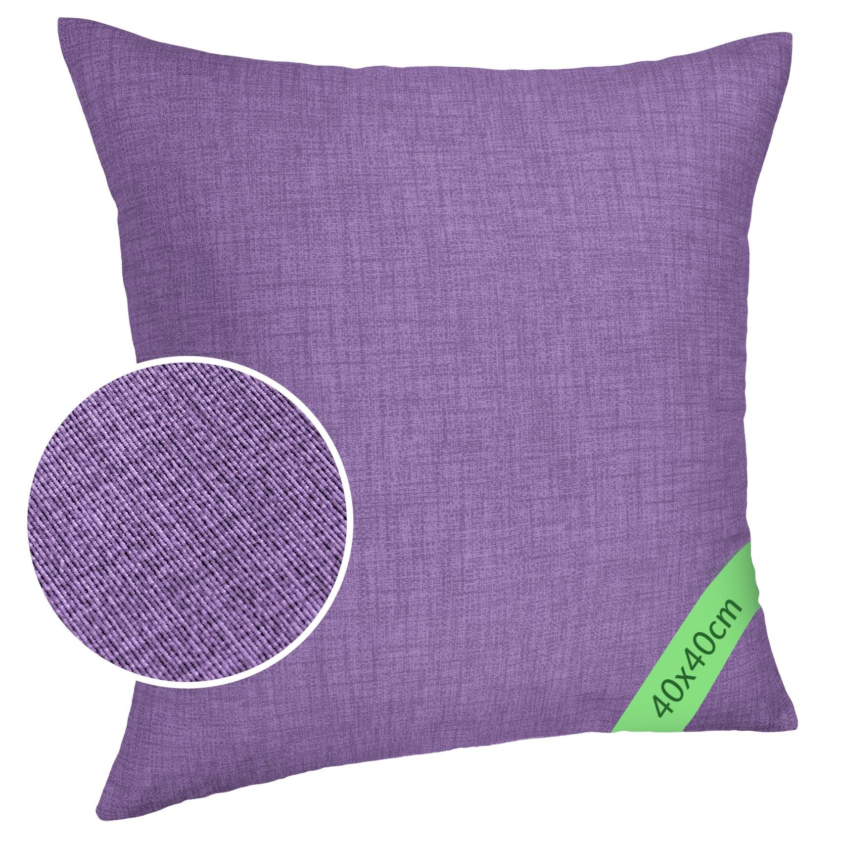 ANRO Dekokissen MrJack Kissenbezug Leinenoptik Deko Kissen Uni, Sofakissen günstig online kaufen