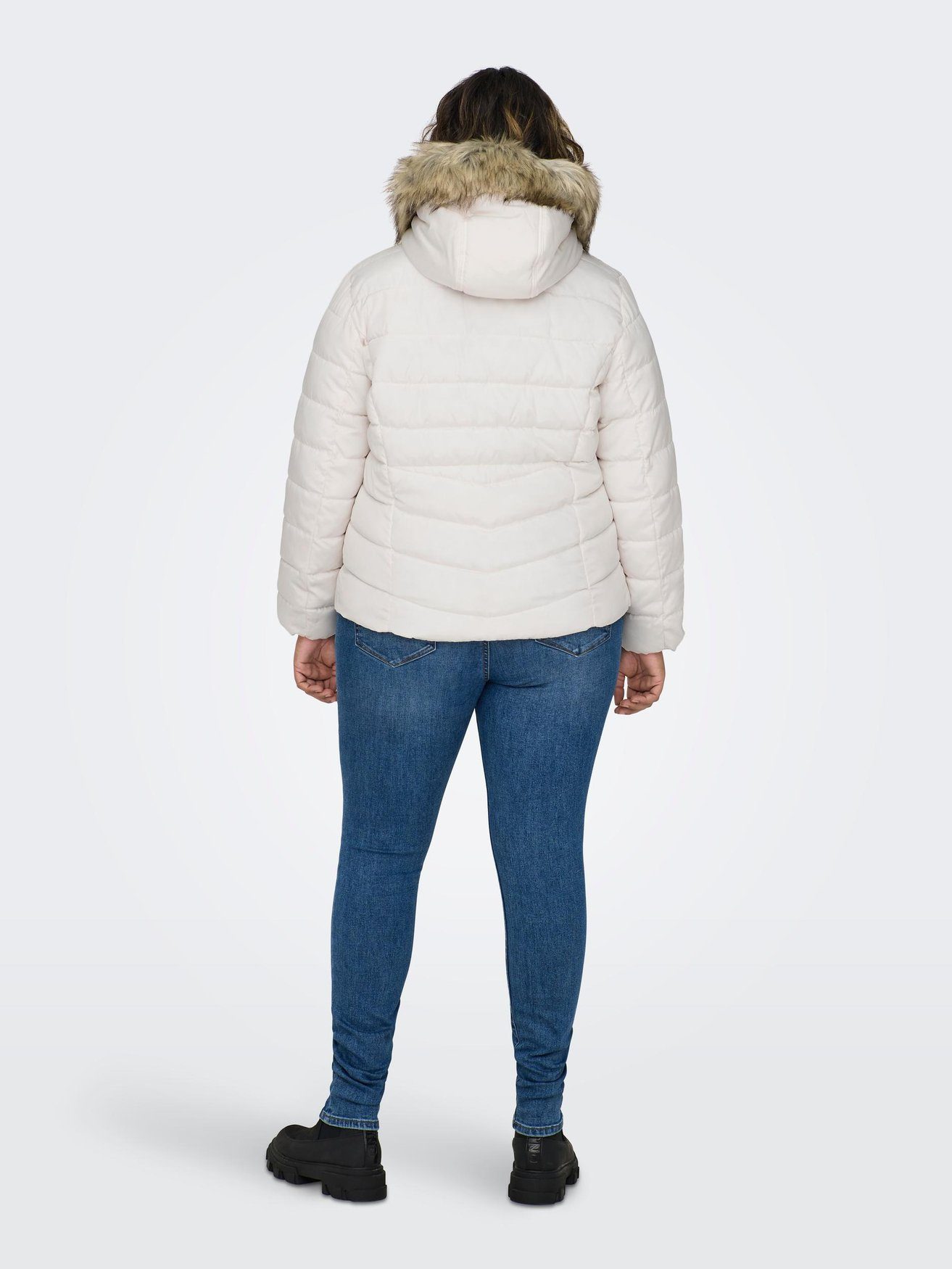 CARNEW CARMAKOMA Übergröße Jacke Size in Stepp Winterjacke Plus Weiß ONLY Winter 6580