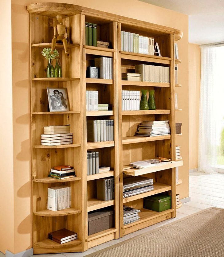 Home affaire Bücherregal Soeren, in 2 Höhen und 2 Tiefen, mit viel Stauraum