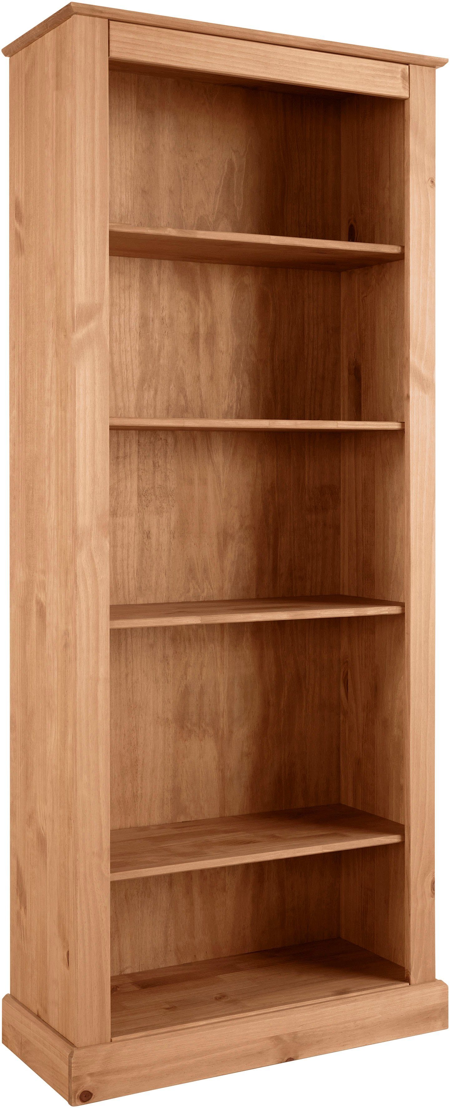 OTTO home Bücherregal Liotta, mit 4 verstellbare Einlegeböden, aus massivem Kiefernholz