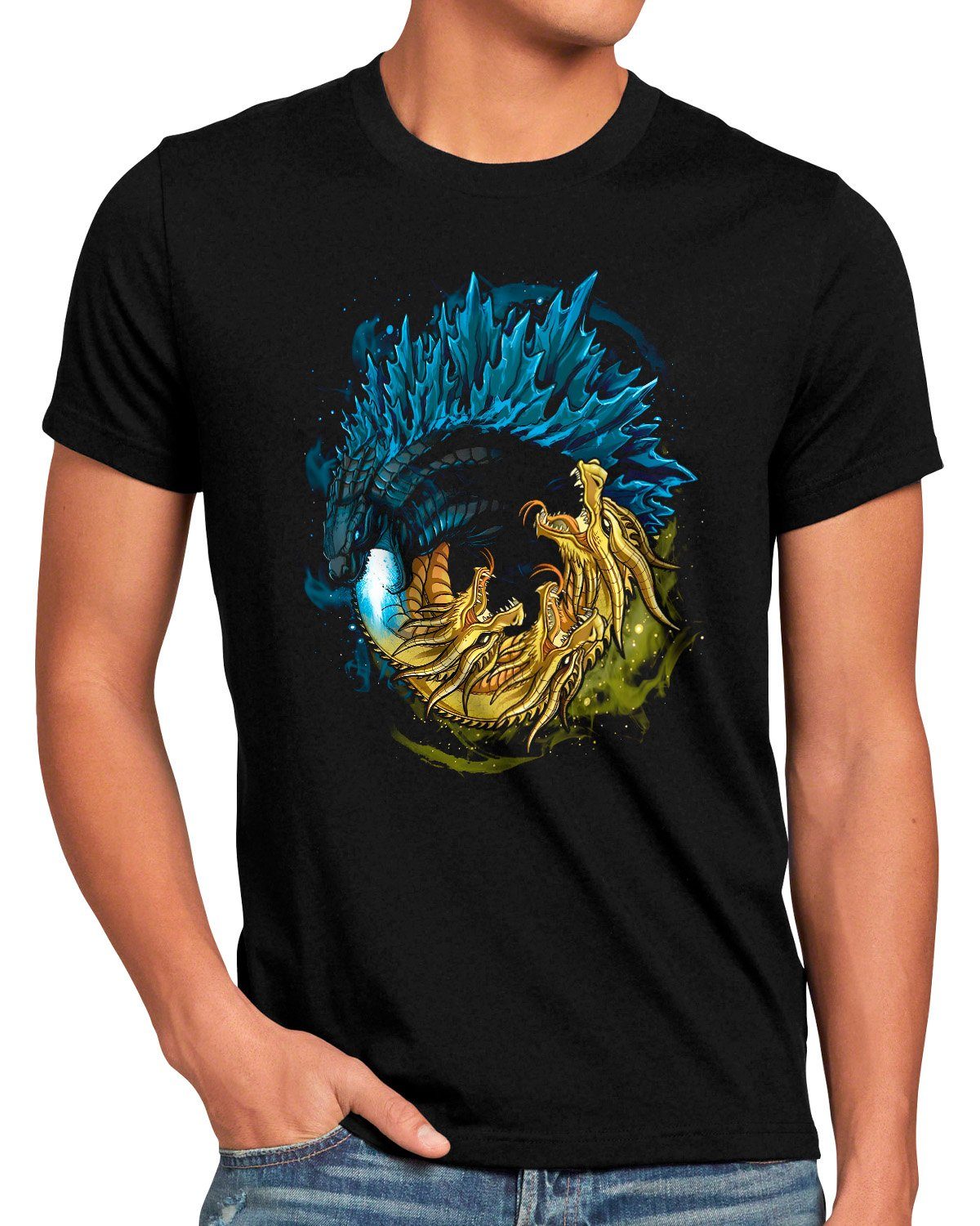 style3 T-Shirt Gojira Battle ghidrah gidora monster japan monster godzilla