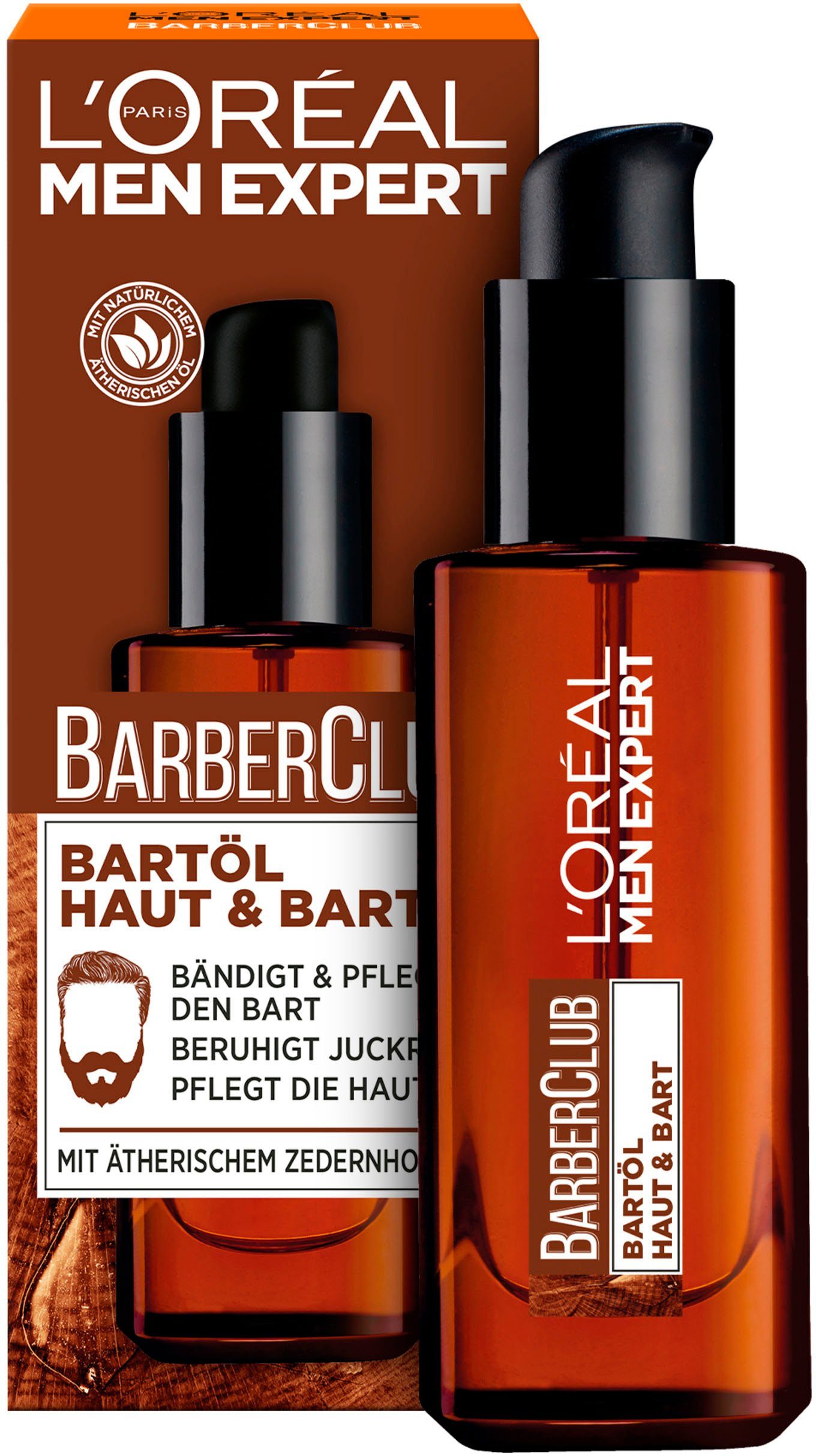 L'ORÉAL PARIS MEN EXPERT Bartpflege-Set BARBER CLUB EXKLUSIVES BARTPFLEGE SET, 2-tlg., mit Bartöl