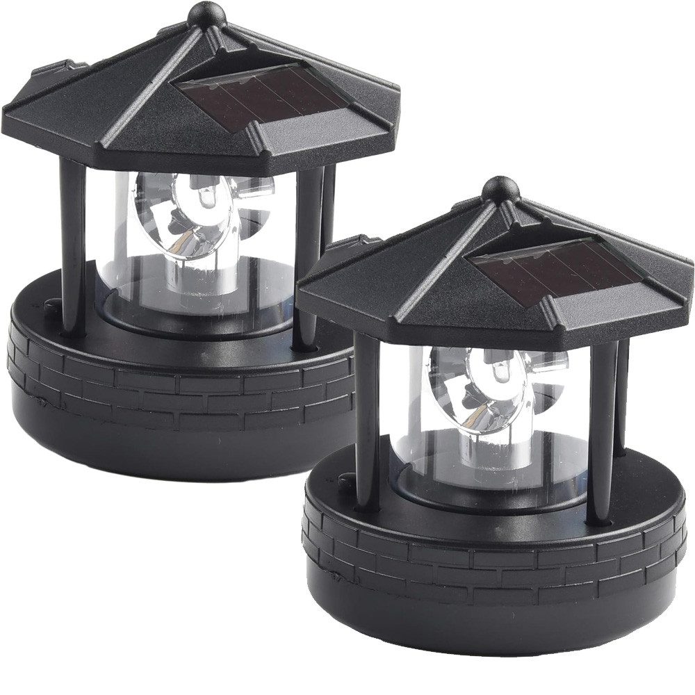 BlingBin LED Solarleuchte Solarbetriebener Rotierende Leuchtturm günstig online kaufen