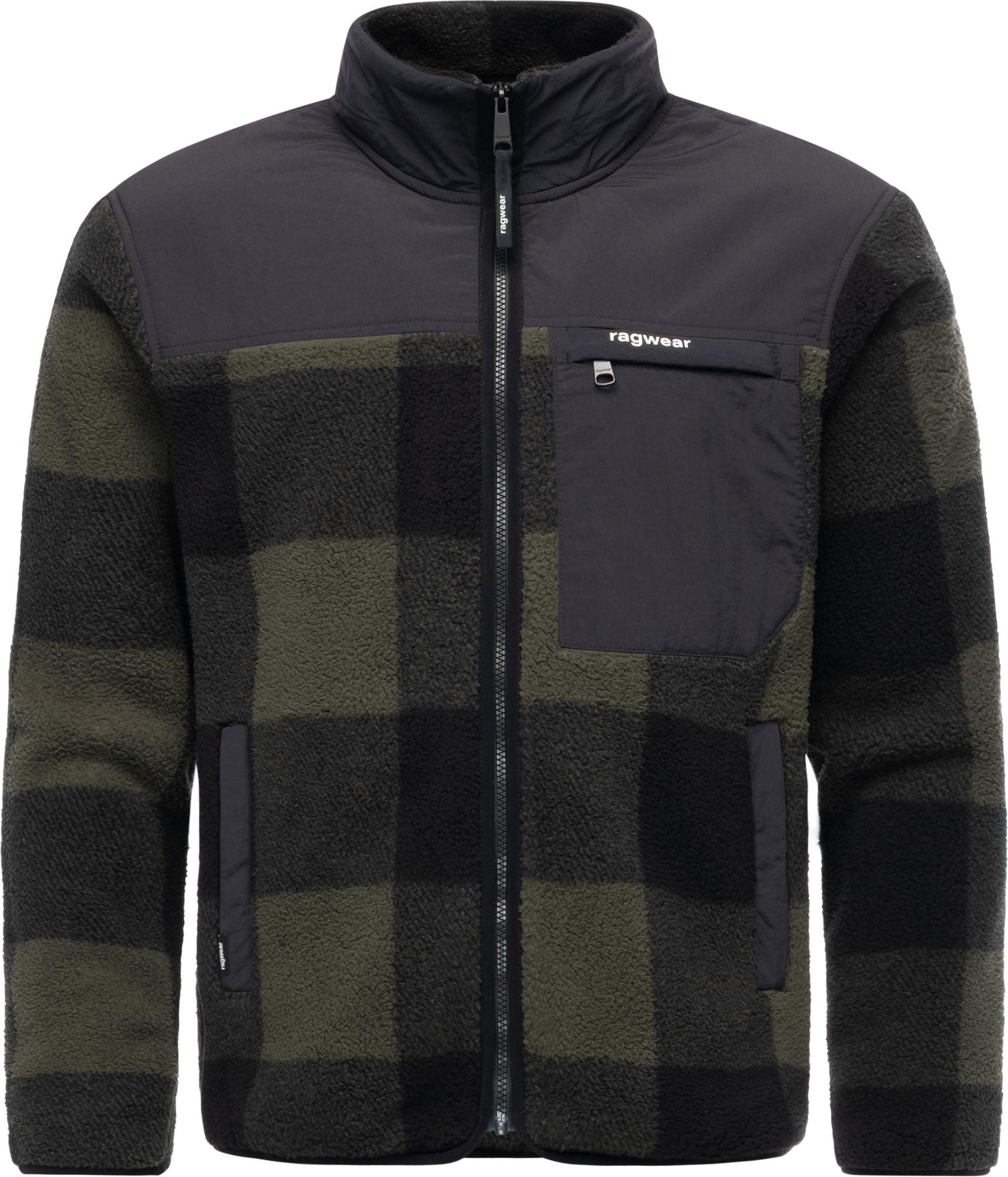 Ragwear Plüschjacke Cherior Kuschelig weiche Herren Fleecejacke