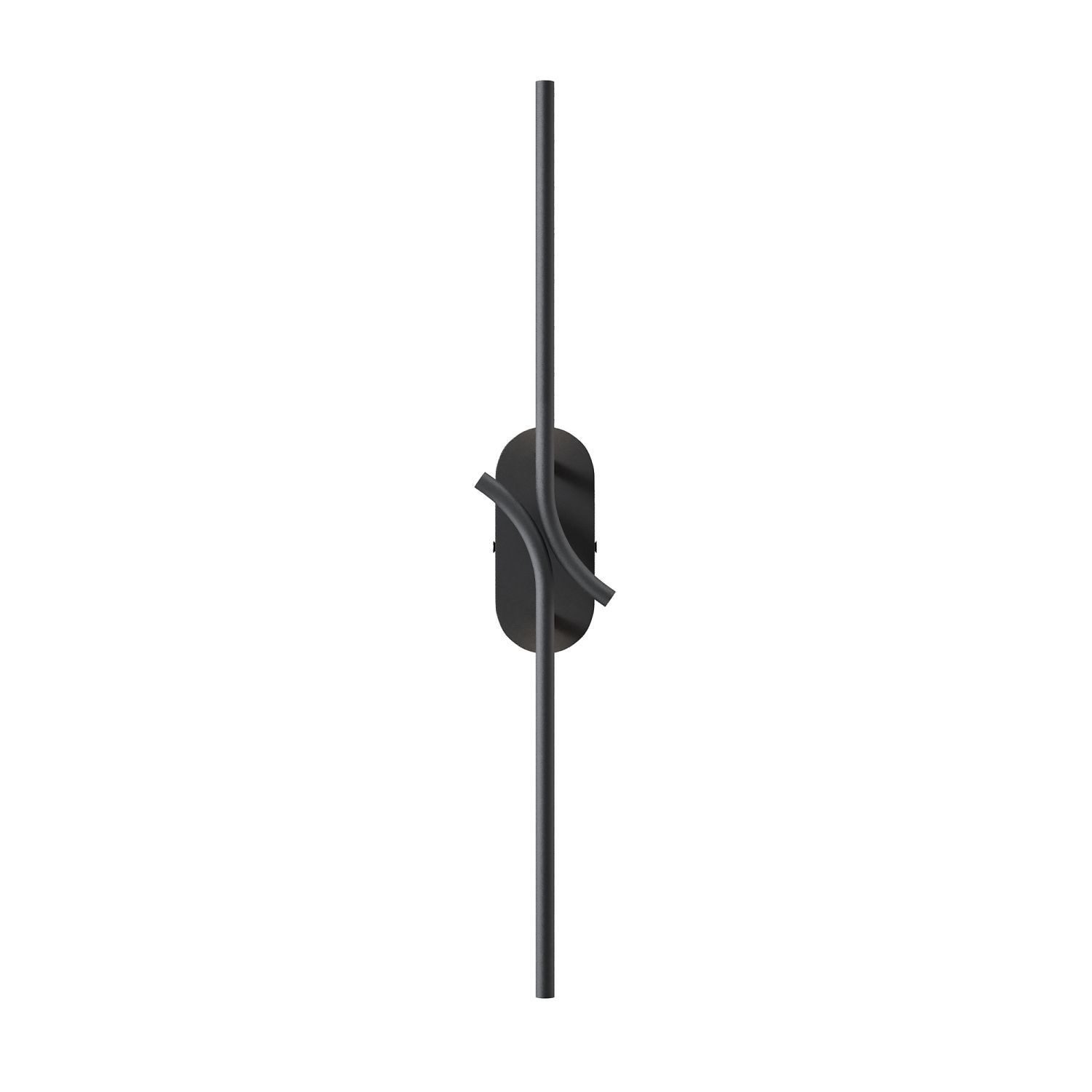 Licht-Erlebnisse Wandleuchte HELYN, LED fest integriert, Warmweiß, LED Metall warmweißes Licht 3000 K 170 lm H: 63 cm Schwarz länglich