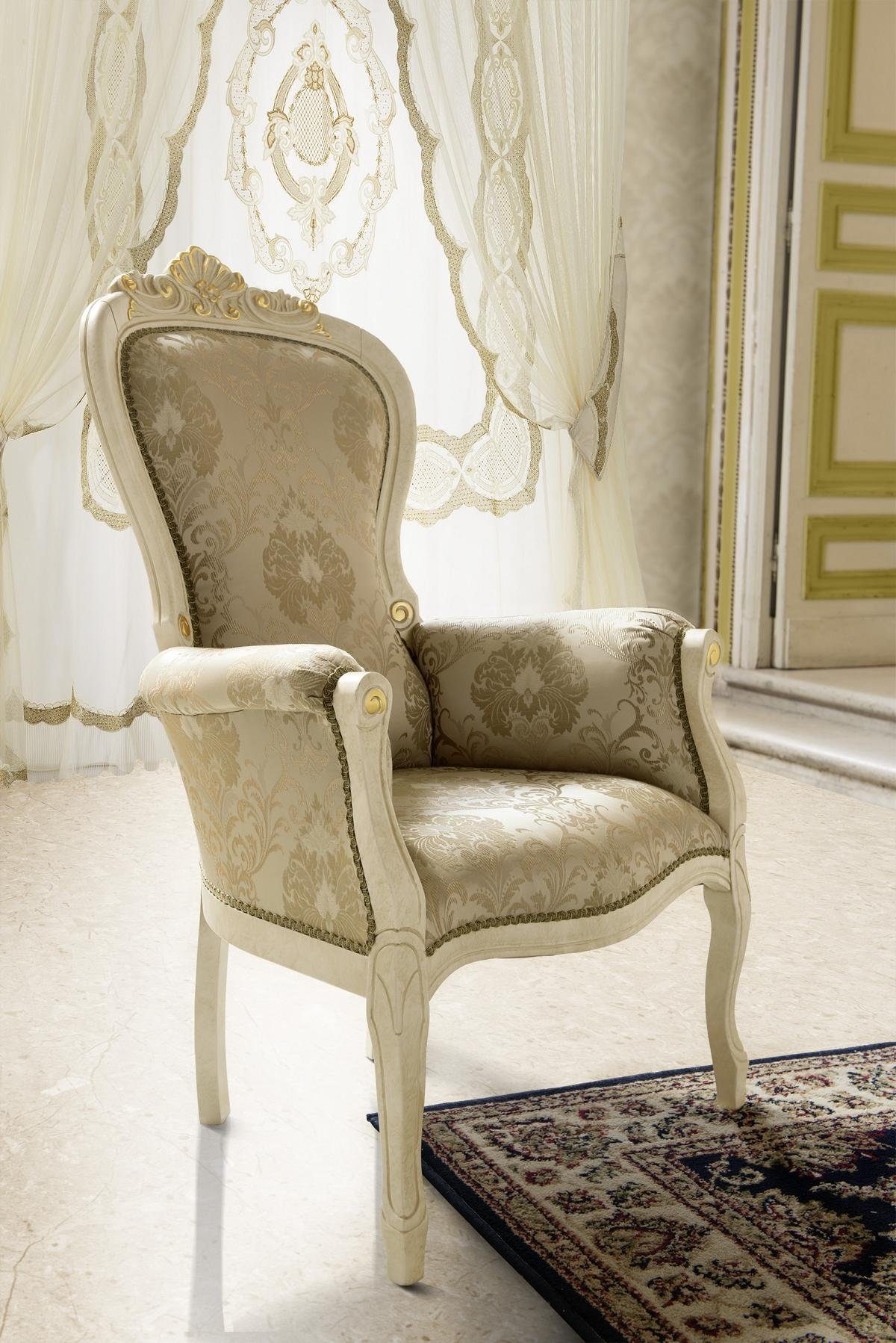 JVmoebel Stuhl Sessel Stuhl, Polsterstuhl Luxus Stühle Wohnzimmer Armlehne Lehnstuhl