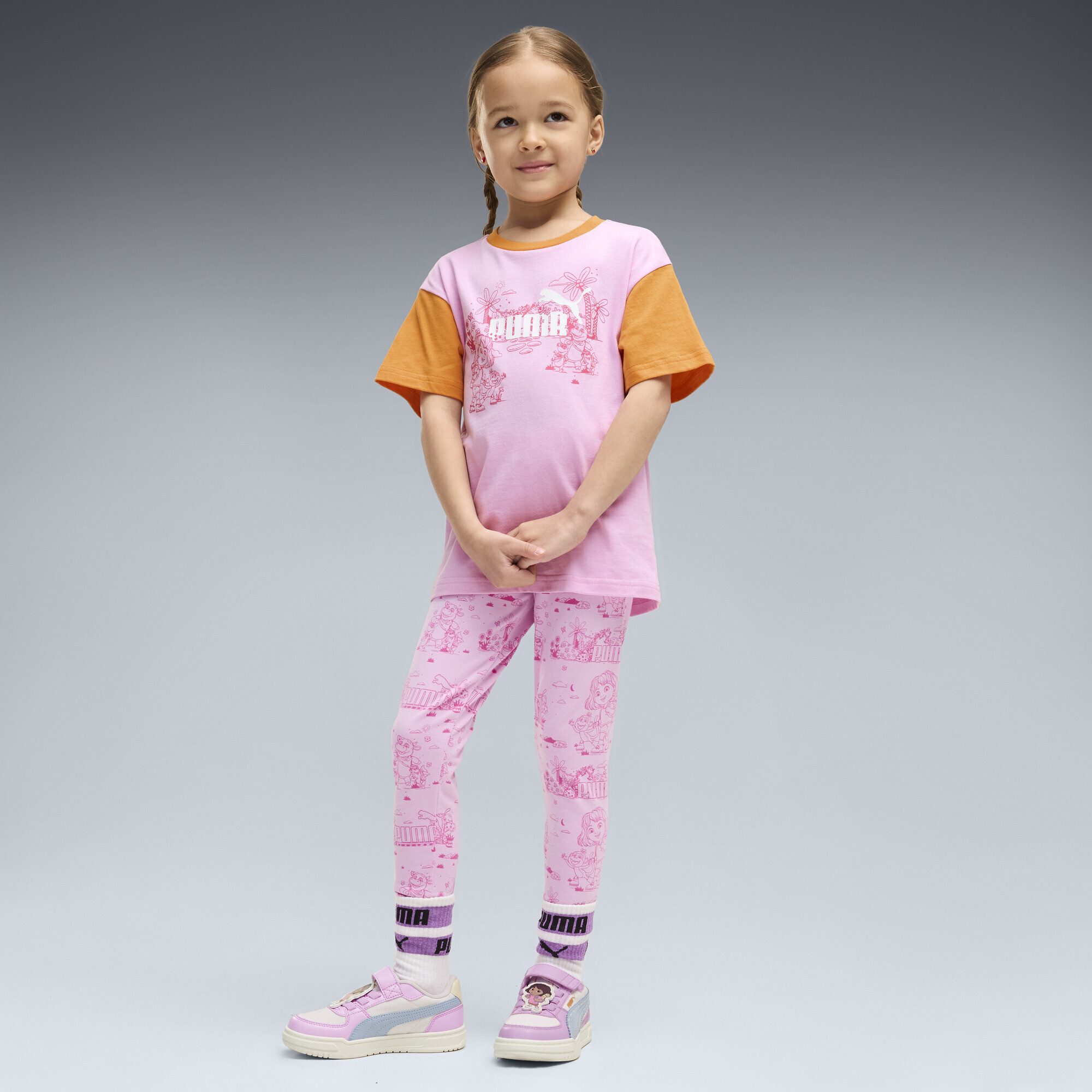 PUMA Leggings PUMA x DORA THE EXPLORER Leggings mit Print Mädchen