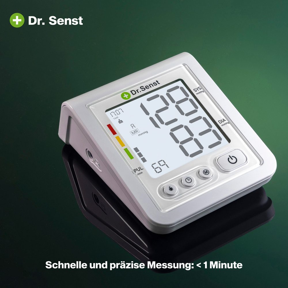 Dr. Senst Blutdruckmessgerät Dr.Senst 521-858203 Dr. Senst Blutdruck-Messgerät Oberarm BP118A