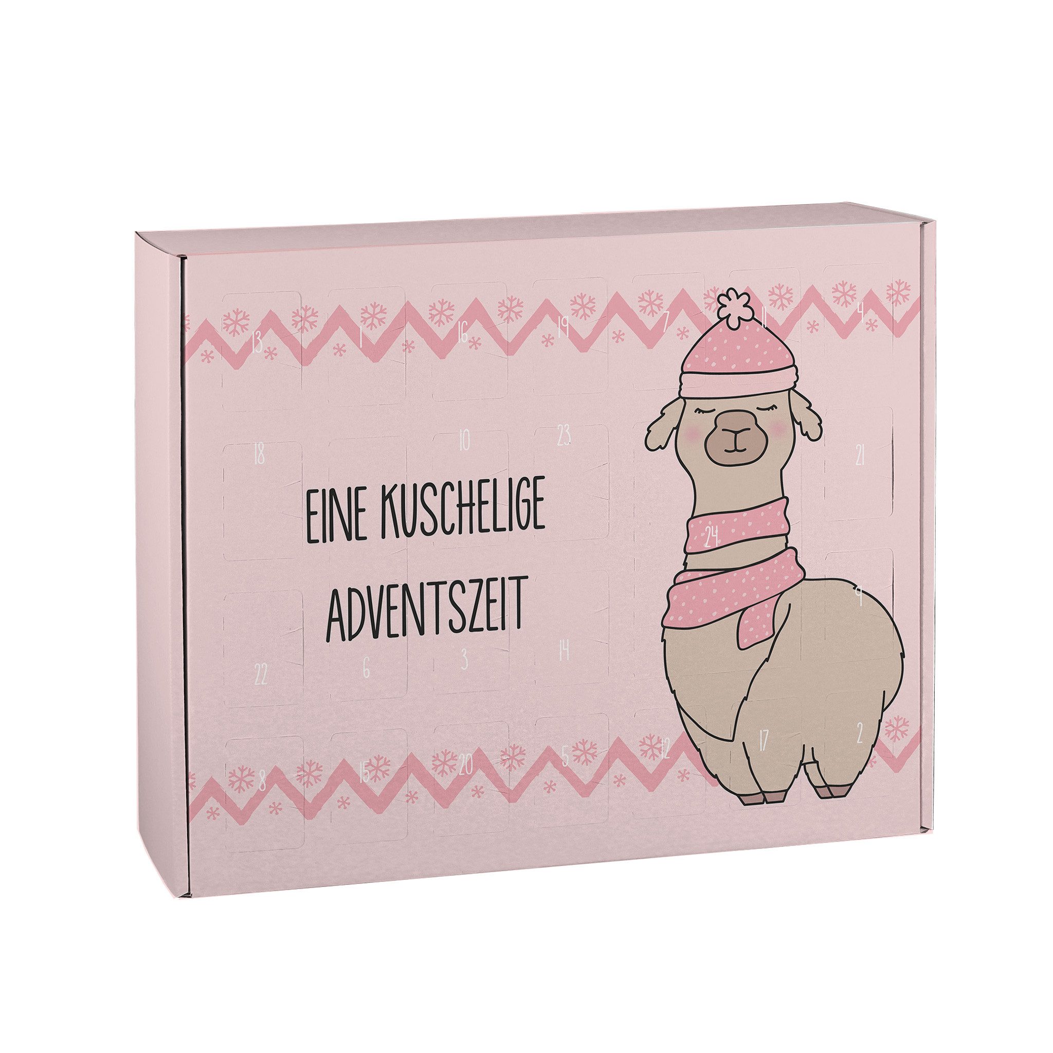 Herz & Heim befüllbarer Adventskalender mit festlichen Motiven zu Weihnachten - DIY Adventskalender, zum selbst Befüllen, aus stabiler Pappe