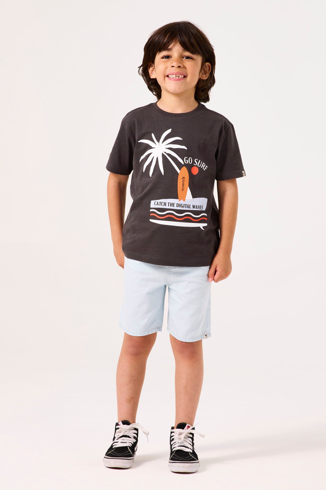 Garcia Jeansshorts mit Schlupfbund