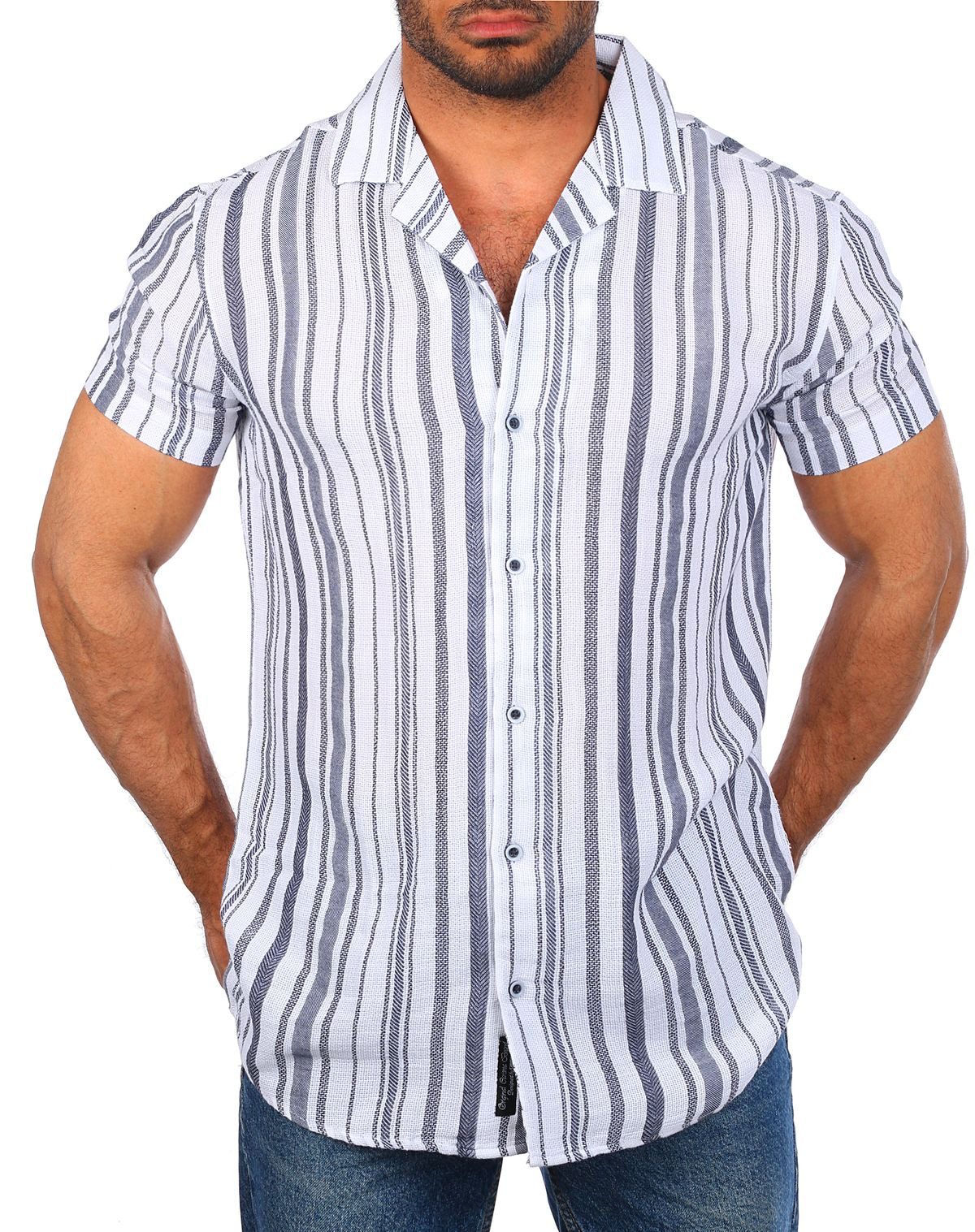 CARISMA Kurzarmhemd Herren Hemd trendig angenehm wertig grob gewebt 9176-93 günstig online kaufen