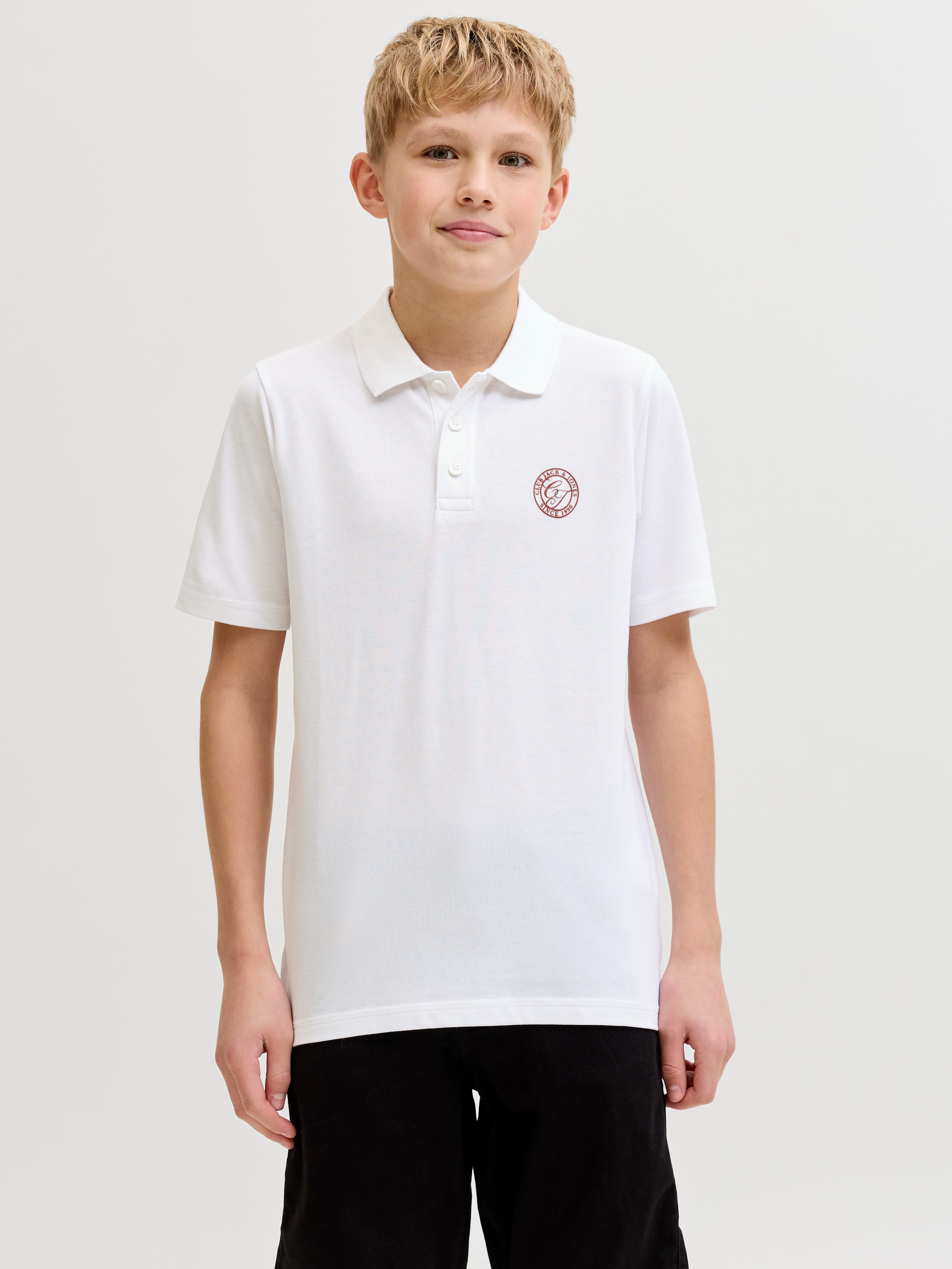 Jack & Jones Junior Poloshirt JJALLIANCE POLO SS JNR mit Knopfleiste