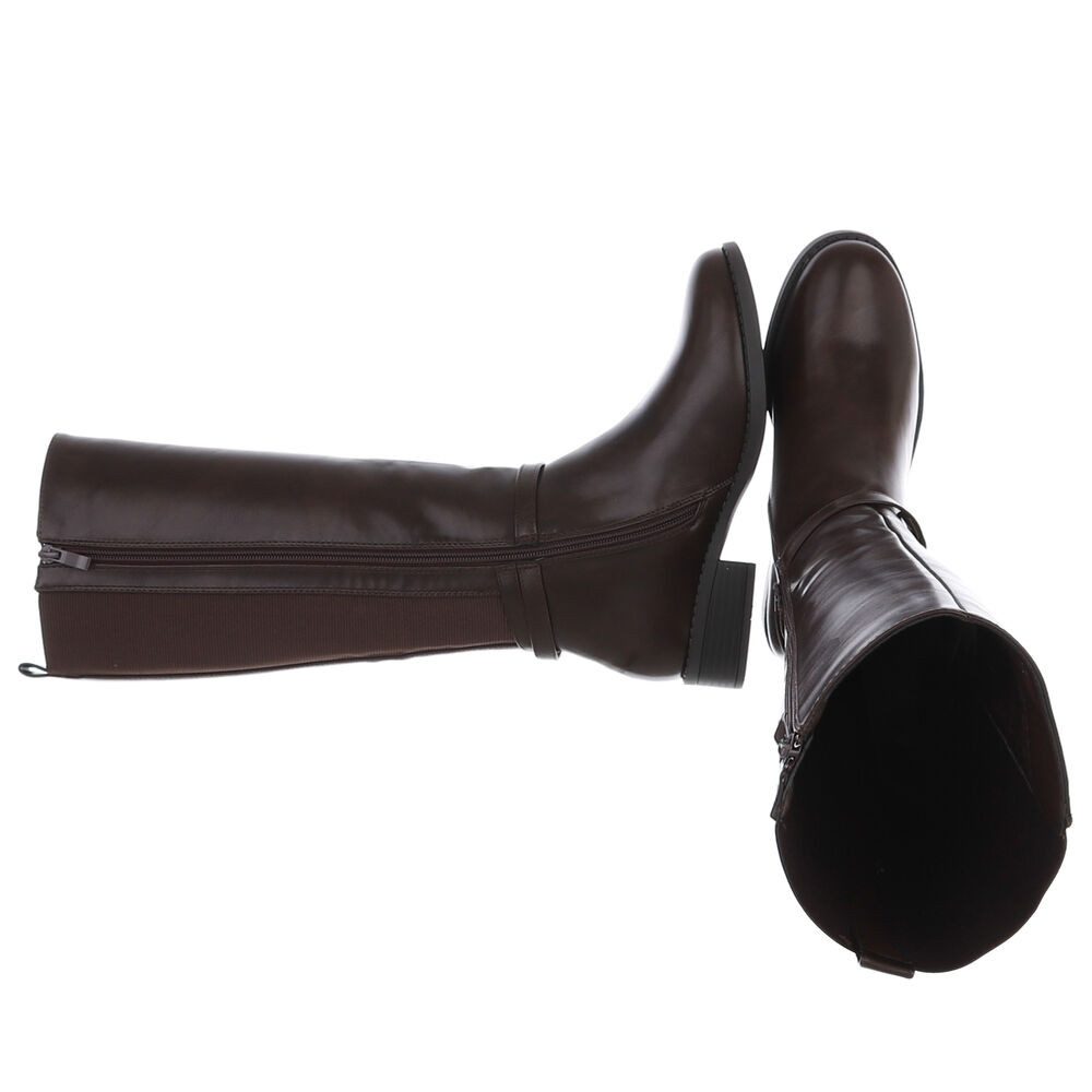 Ital-Design Klassische kniehohe Stiefel für Damen mit modischer Schnalle St günstig online kaufen