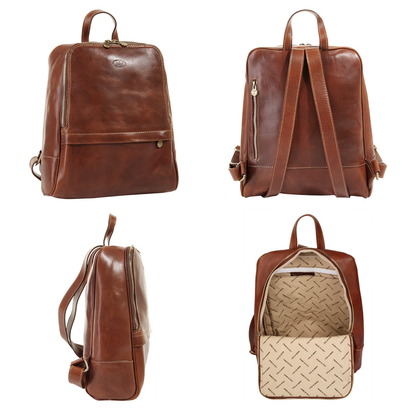 Piké Cityrucksack, echt Leder, Made in günstig online kaufen