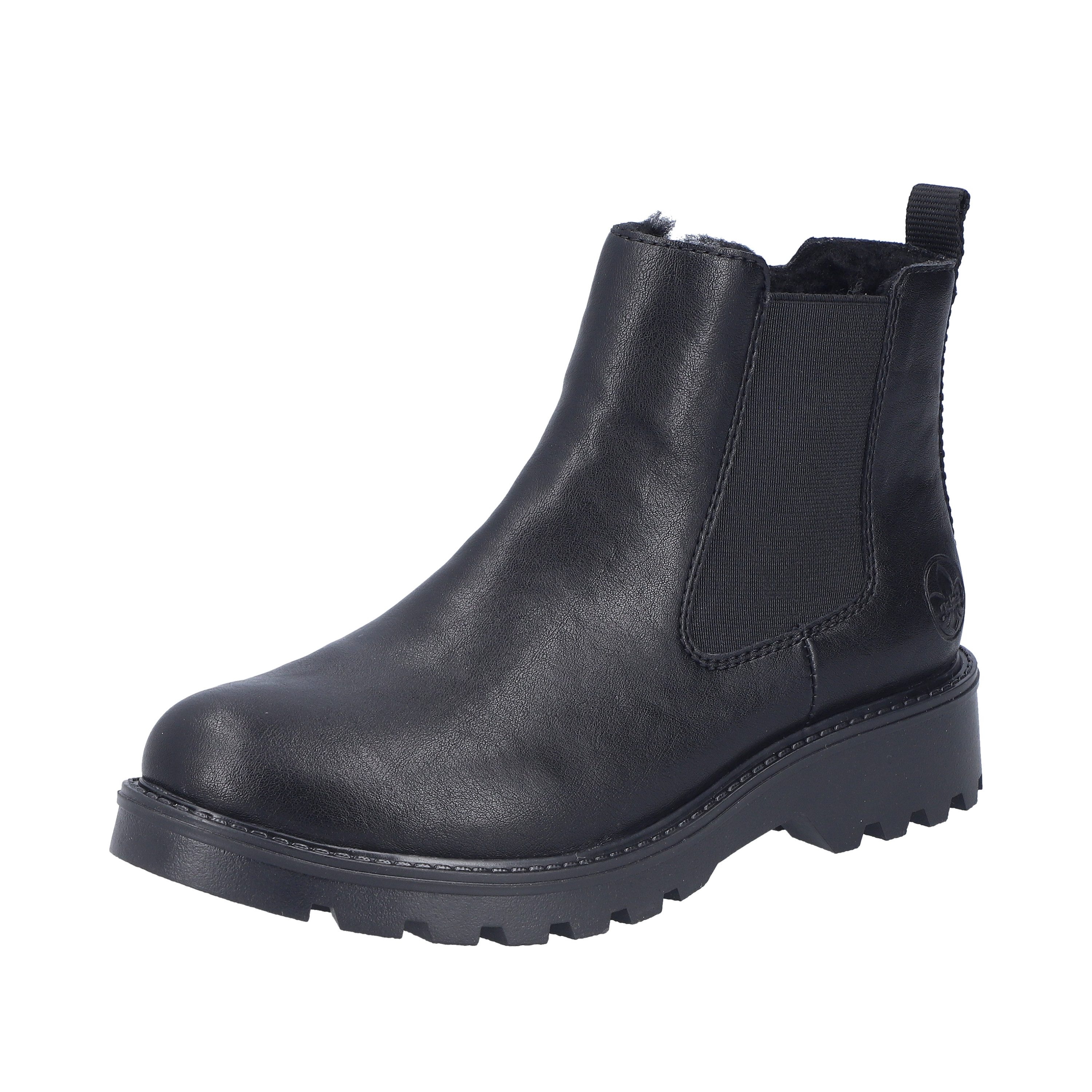 Rieker Chelseaboots Schlupfboots, Stiefelette, Blockabsatz, mit kuscheligem Warmfutter